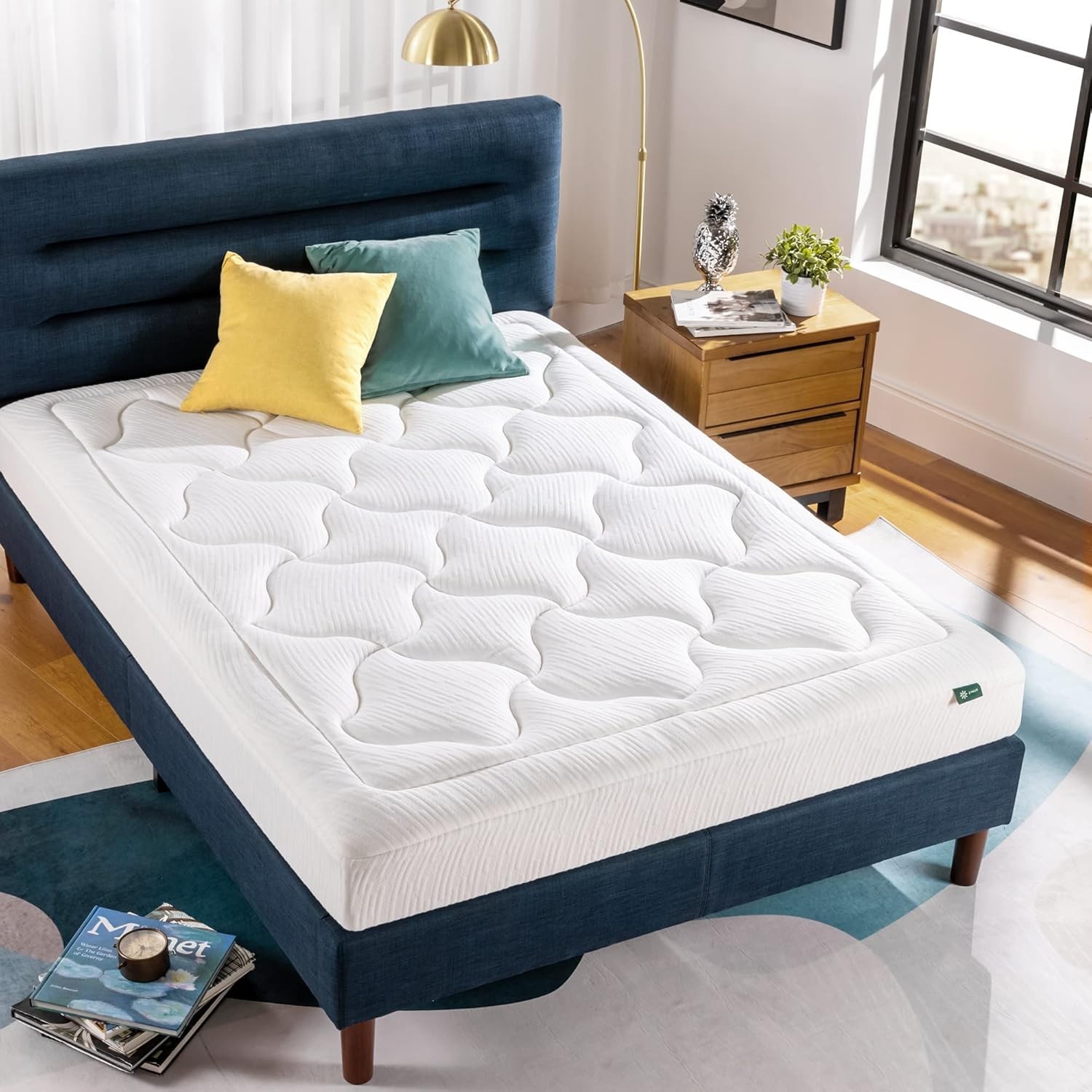Twin 8 Inch Cloud Memory Foam Mattress – Smooth Top, Breathable, Pressure Relief