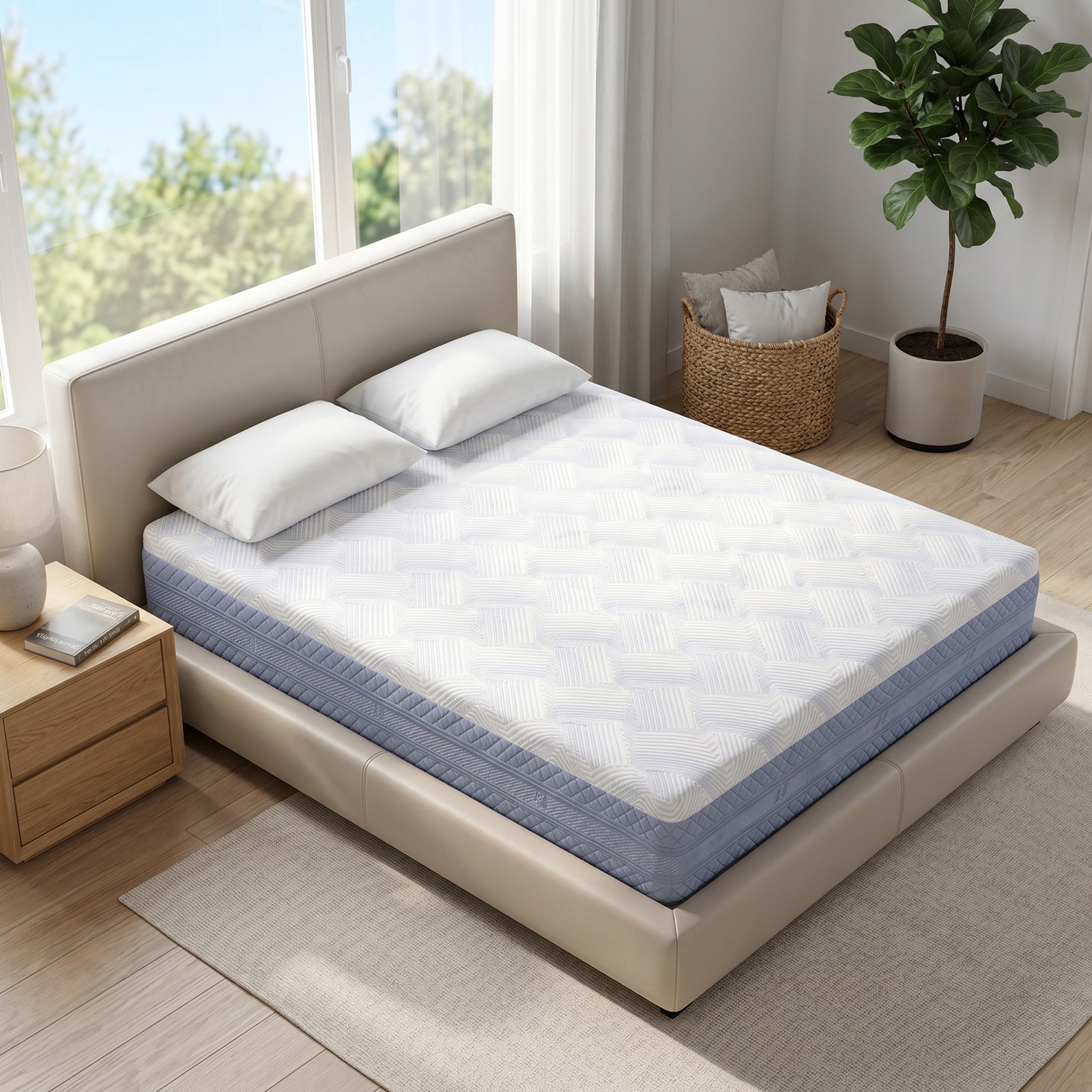 Queen Size Memory Foam Mattress Healthy Certified Material Restful Sleep Mattres