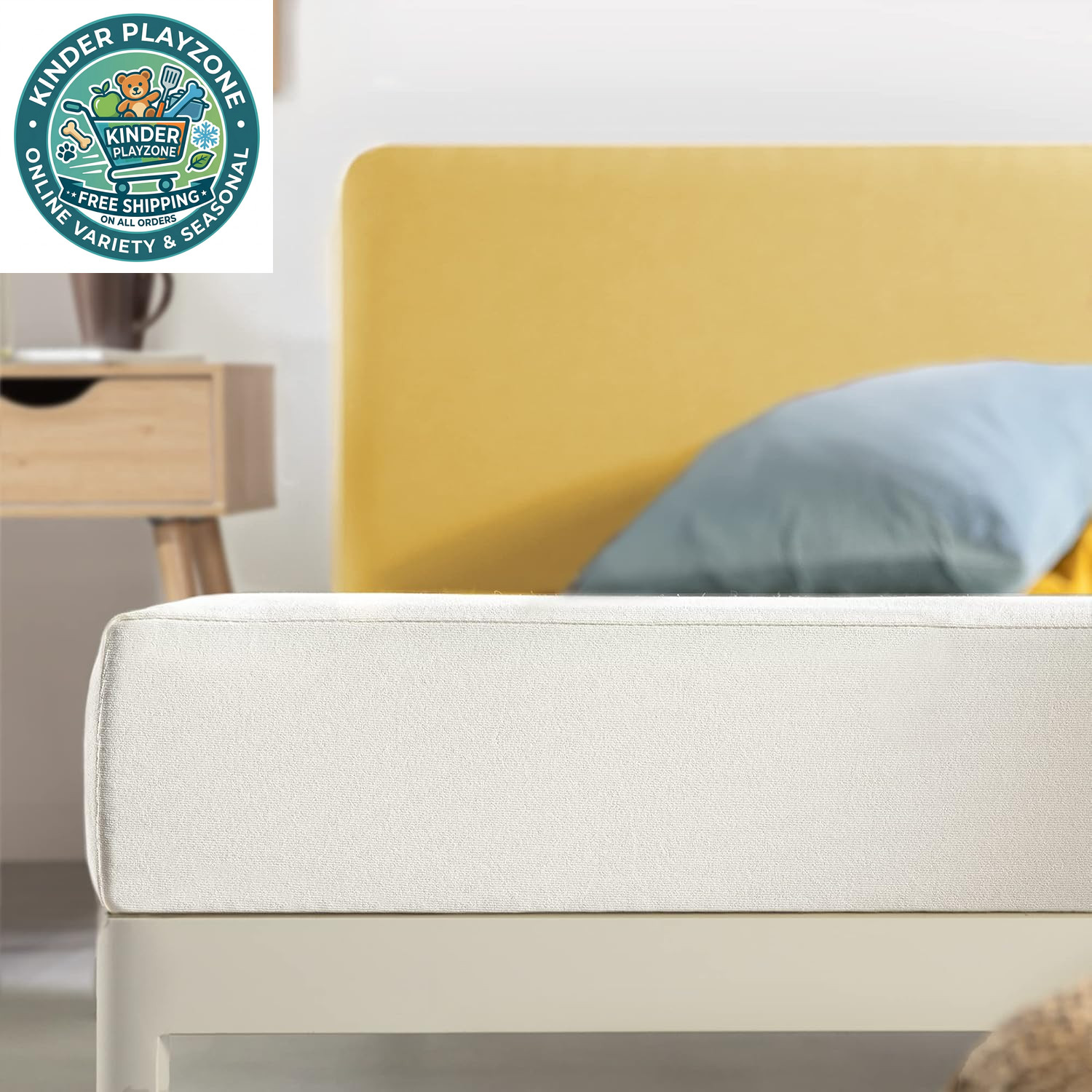 6 Inch Queen Short Mattress for RV Camper Green Tea Memory Foam