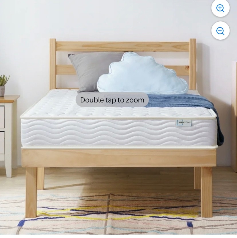 Mainstays 6″ Innerspring Tight Top Mattress with Gel Foam, Twin