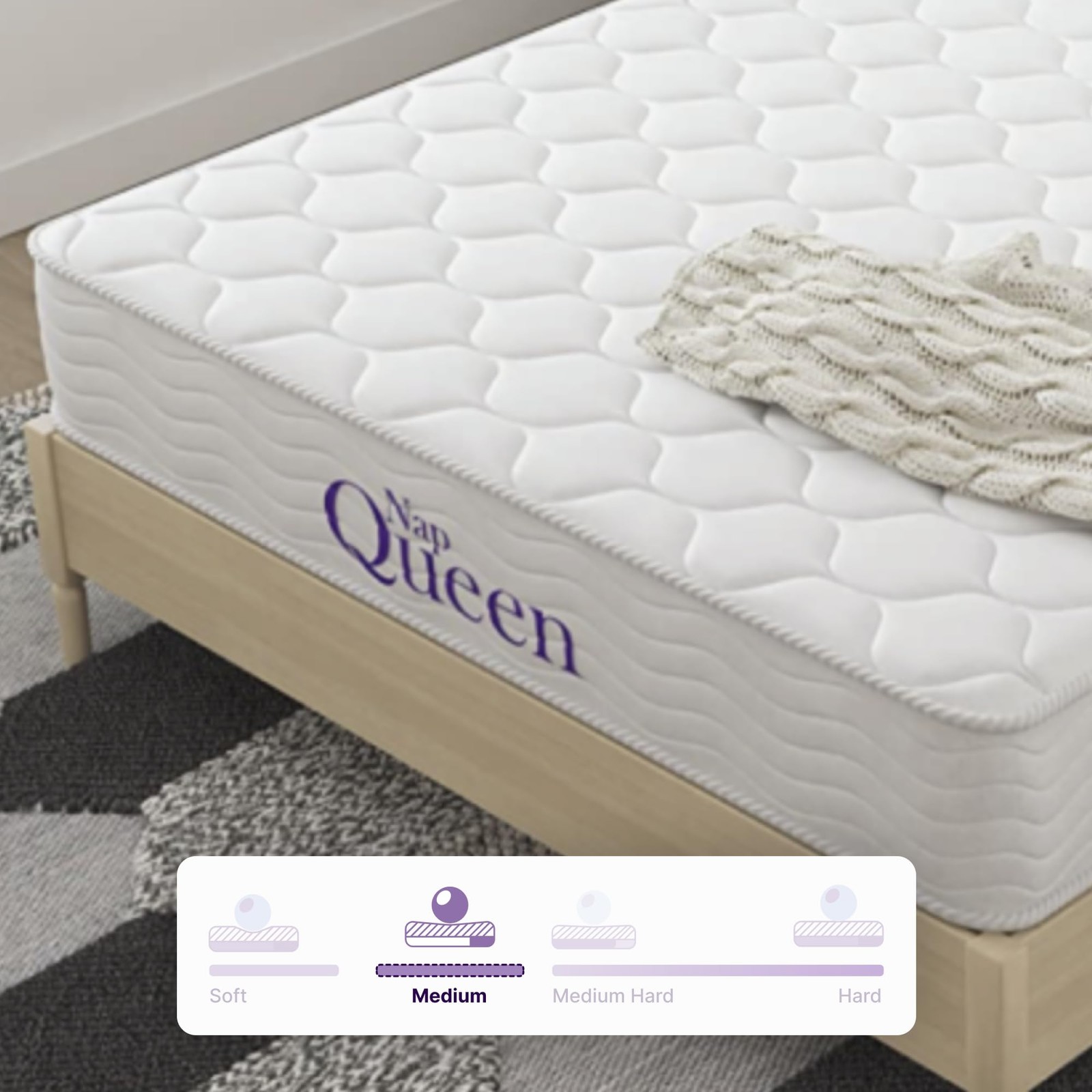 8 Inch Innerspring Full Size Medium Firm Memory Foam Mattress, Bed in a Box W…