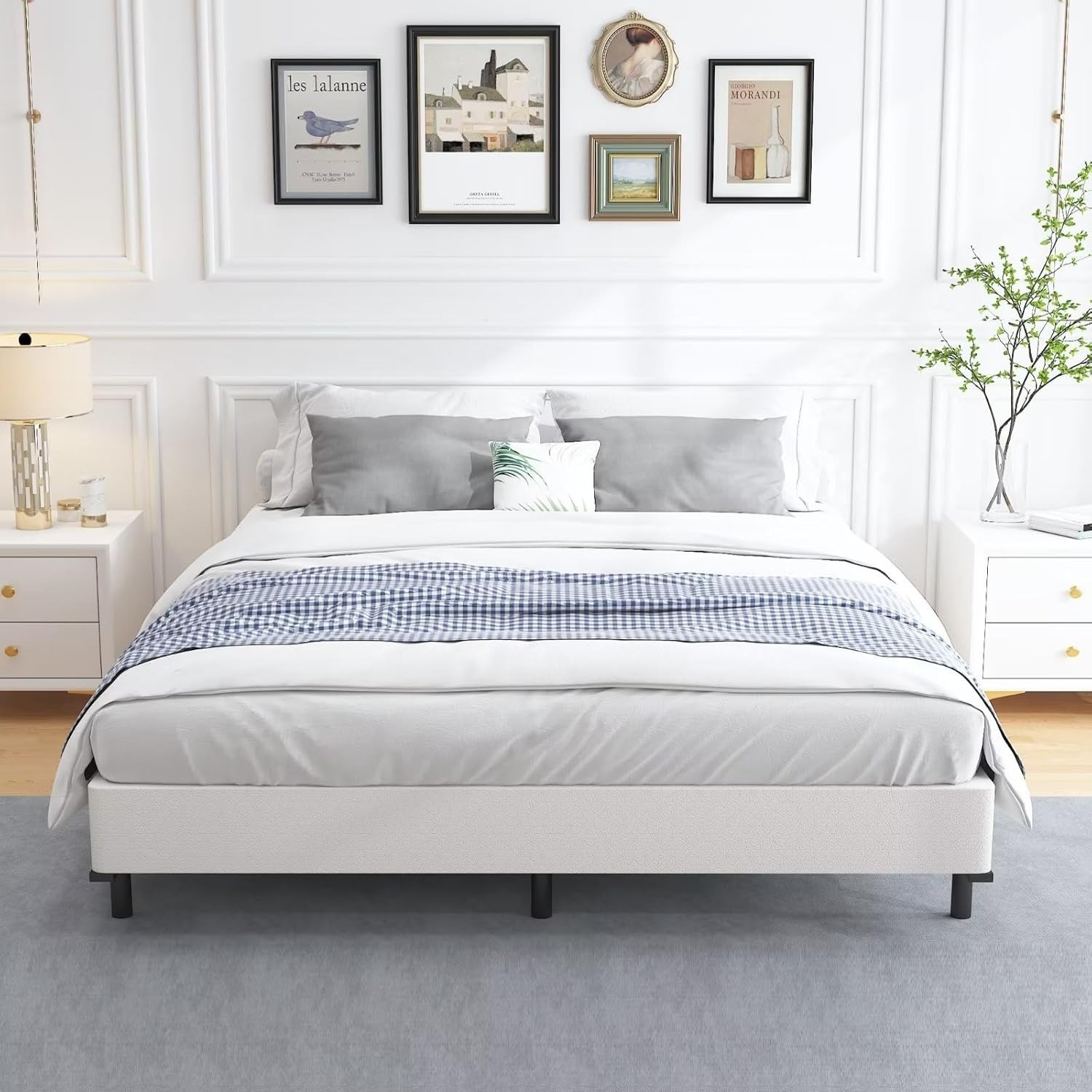 5-inch Heavy Duty Box Spring Foundation | 3000lbs Capacity & No Noise, Queen