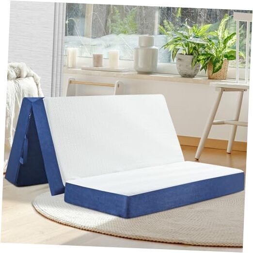 Folding Mattress Size, Memory Foam 6 inch Tri Portable Trifold Queen 6 Inch
