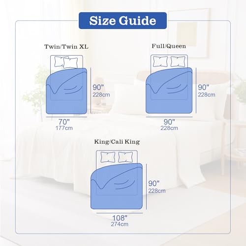 Full/Queen Size Cooling Comforter – Dark Grey – Temperature Regulating Blanket