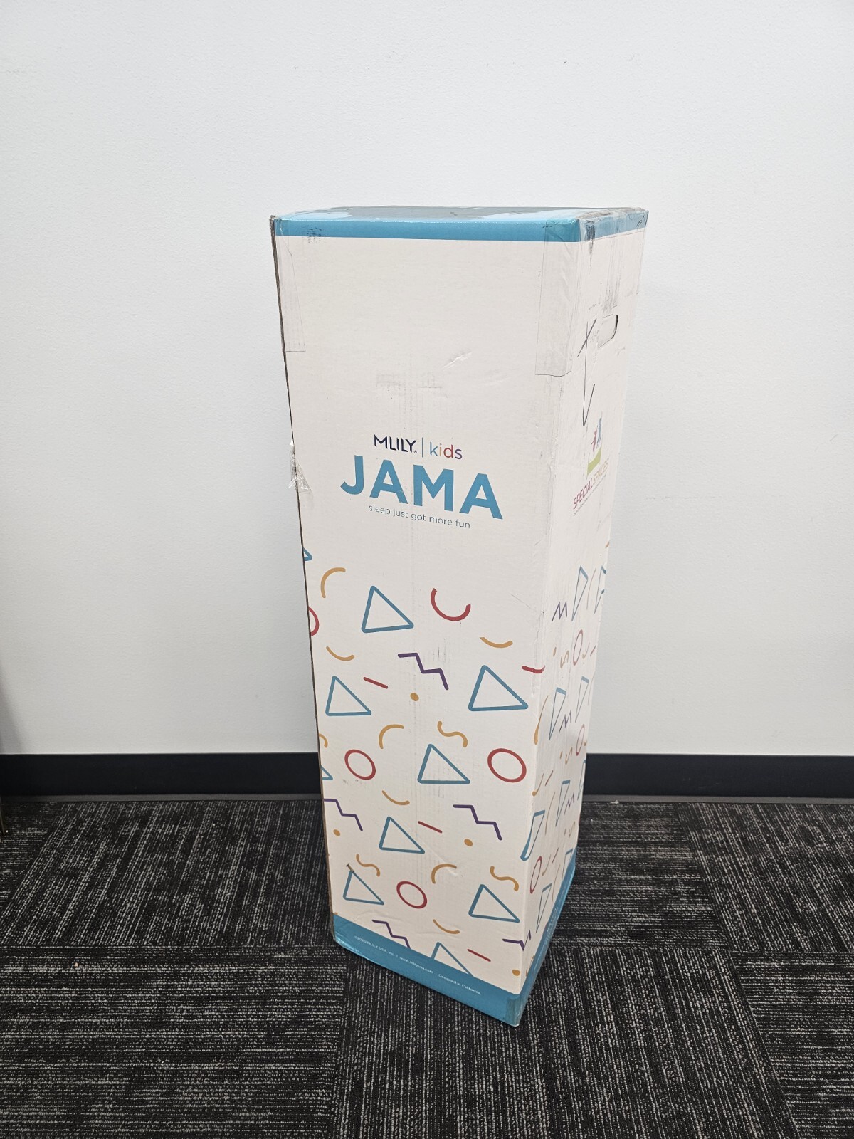 JAMA 5 inch Kids Twin Mattress Blue + Mattress Cover