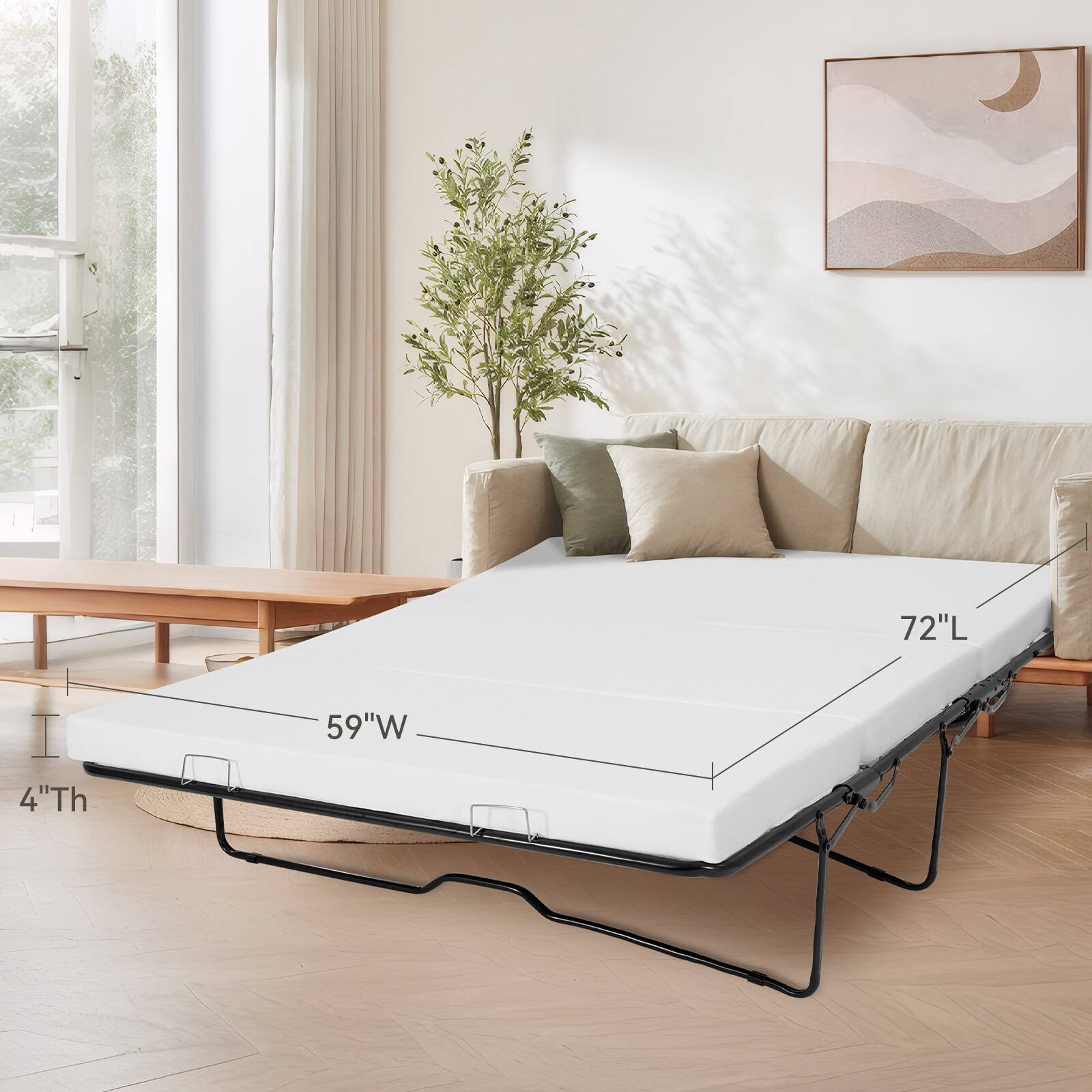 Sofa Bed Replacement Foldable Mattress filled Memory Foam for Sofa couch Beds