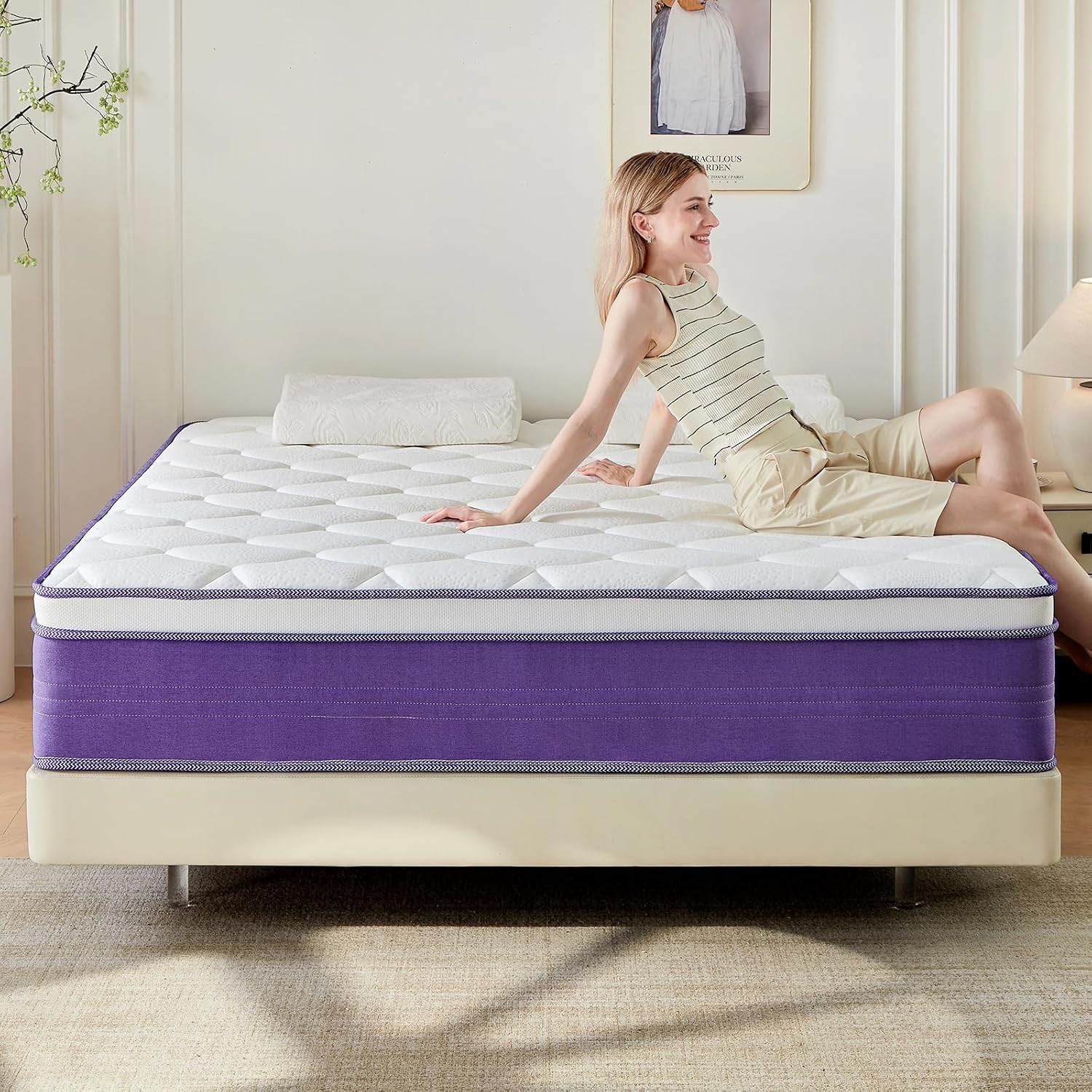 12″ Medium Firm Memory Foam Full Mattress with Pocket Springs & Edge Support