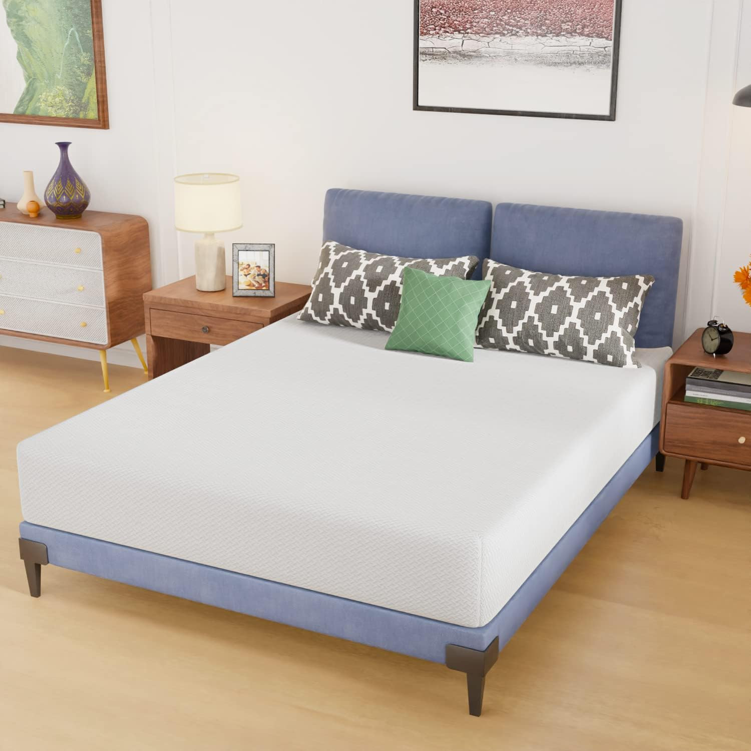 10″ Queen Foam Mattress – CertiPUR-US, Removable Cover, Soft & Comfortable