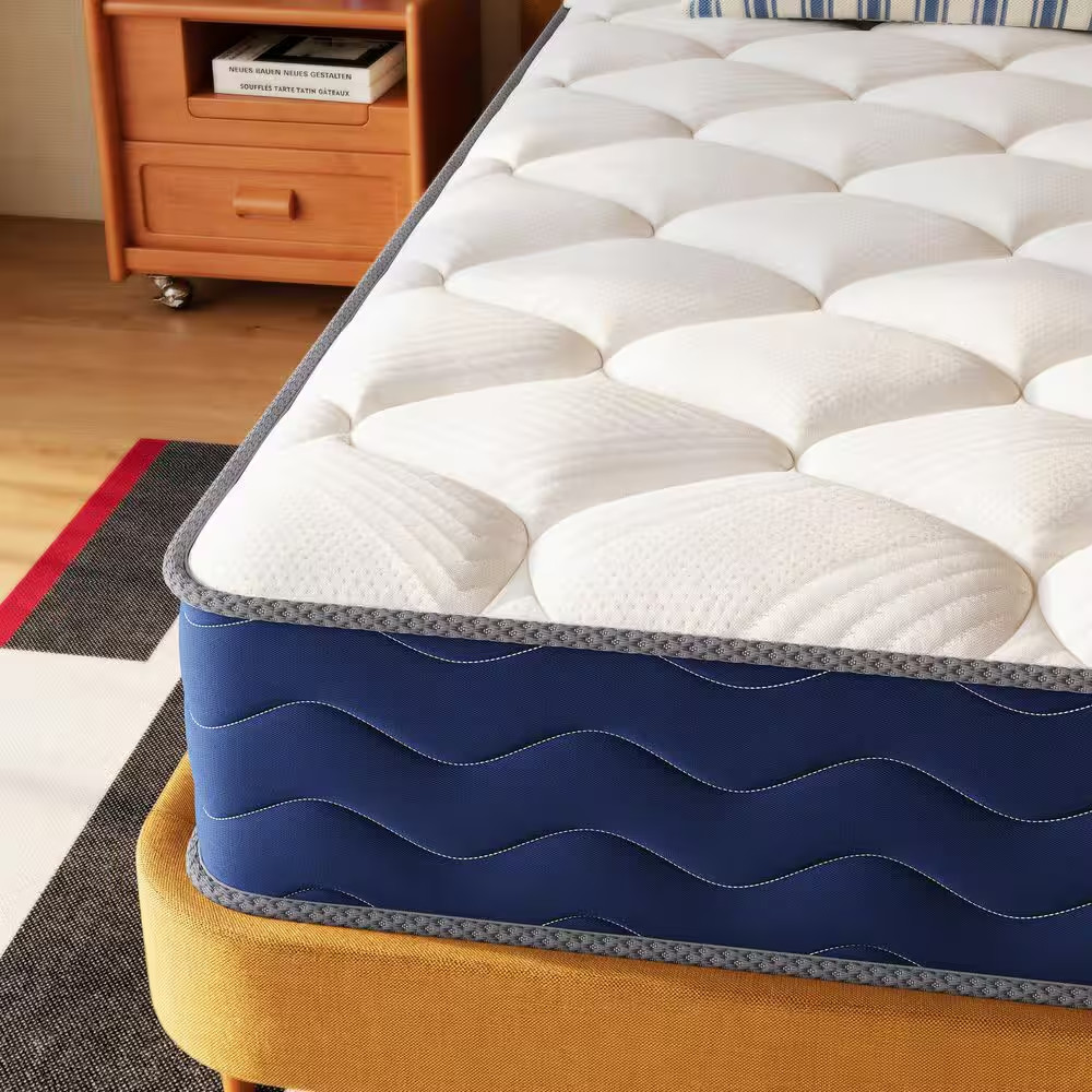 King Firm Hybrid Bamboo Charcoal Gel Memory Foam 12 In. Innerspring Pillow Top B