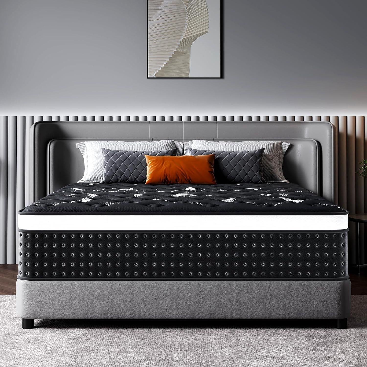 Full Size Mattress, 12 Inch Memory Foam Mattress in a Box, Breathable Fabric, Po