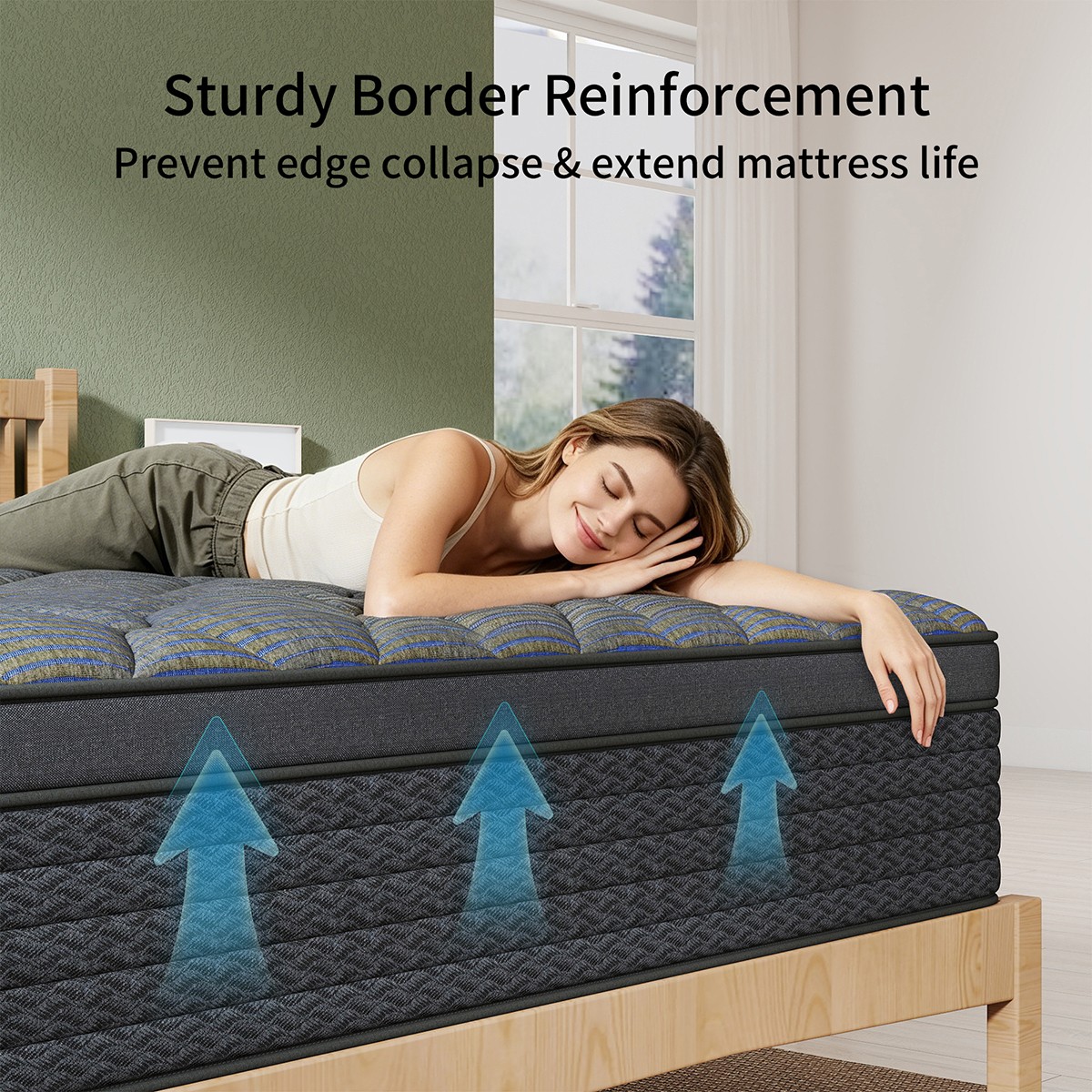 12″ Queen Mattress in Box, Gel Memory Foam Hybrid Pocket Spring Medium Firm
