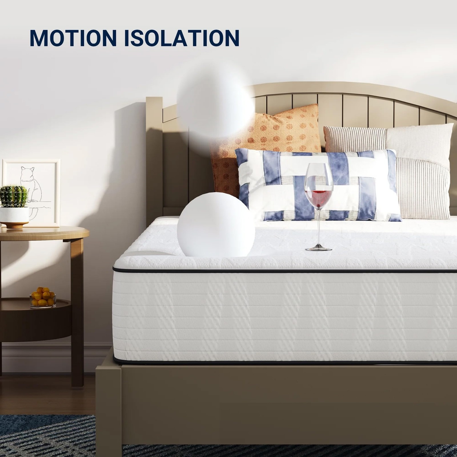 8 Inch Twin Mattress in a Box, Hypoallergenic & Back Pain Relief, Hybrid Twin…
