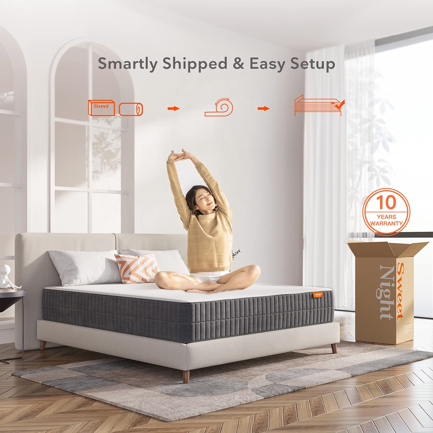 King Mattress, 12 Inch King Size Mattress in Box, Pillow Top Gel Memory Foam …
