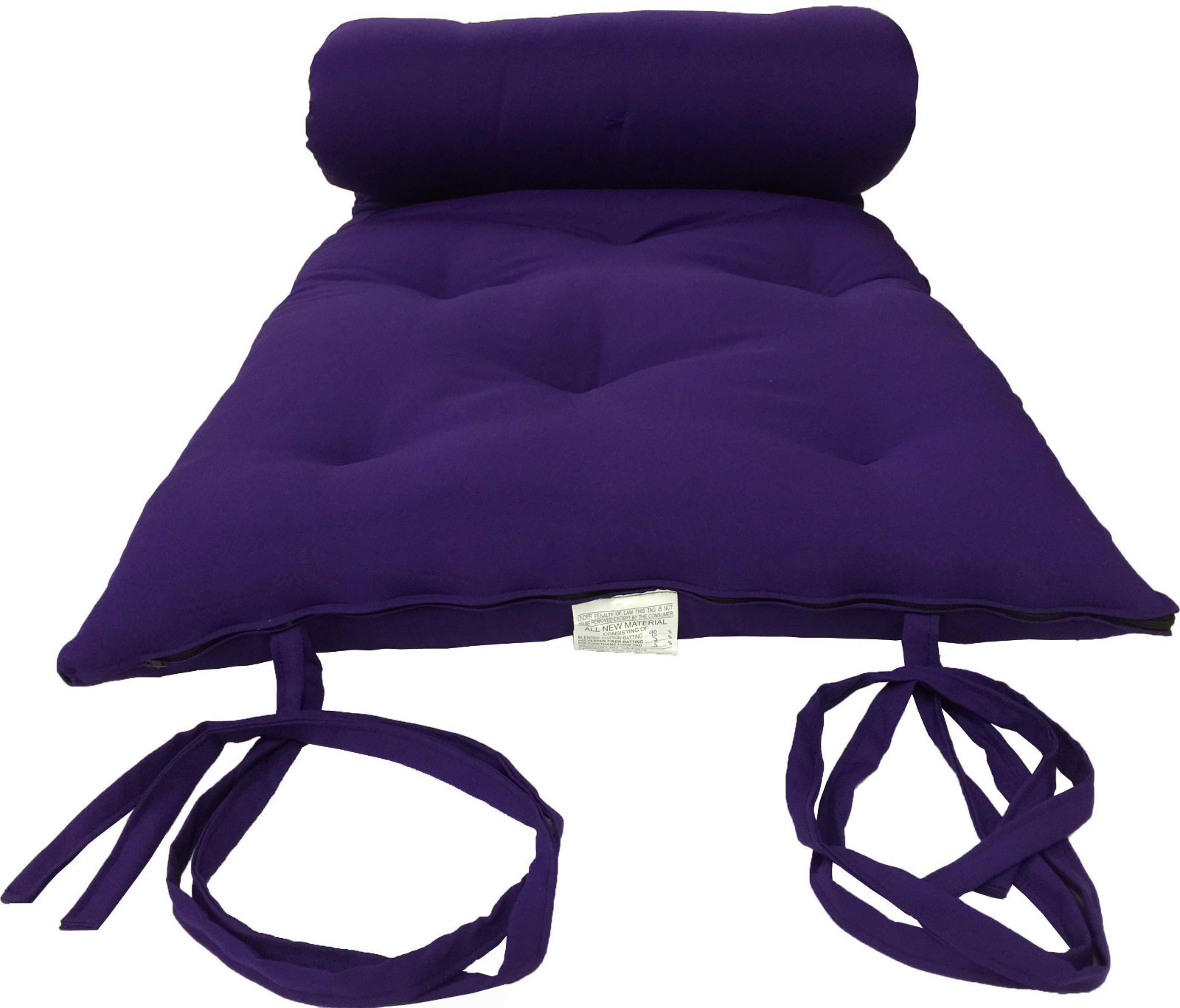 Full Size Traditional Japanese Floor Rolling Futon Mattresses 3x54x75, Purple