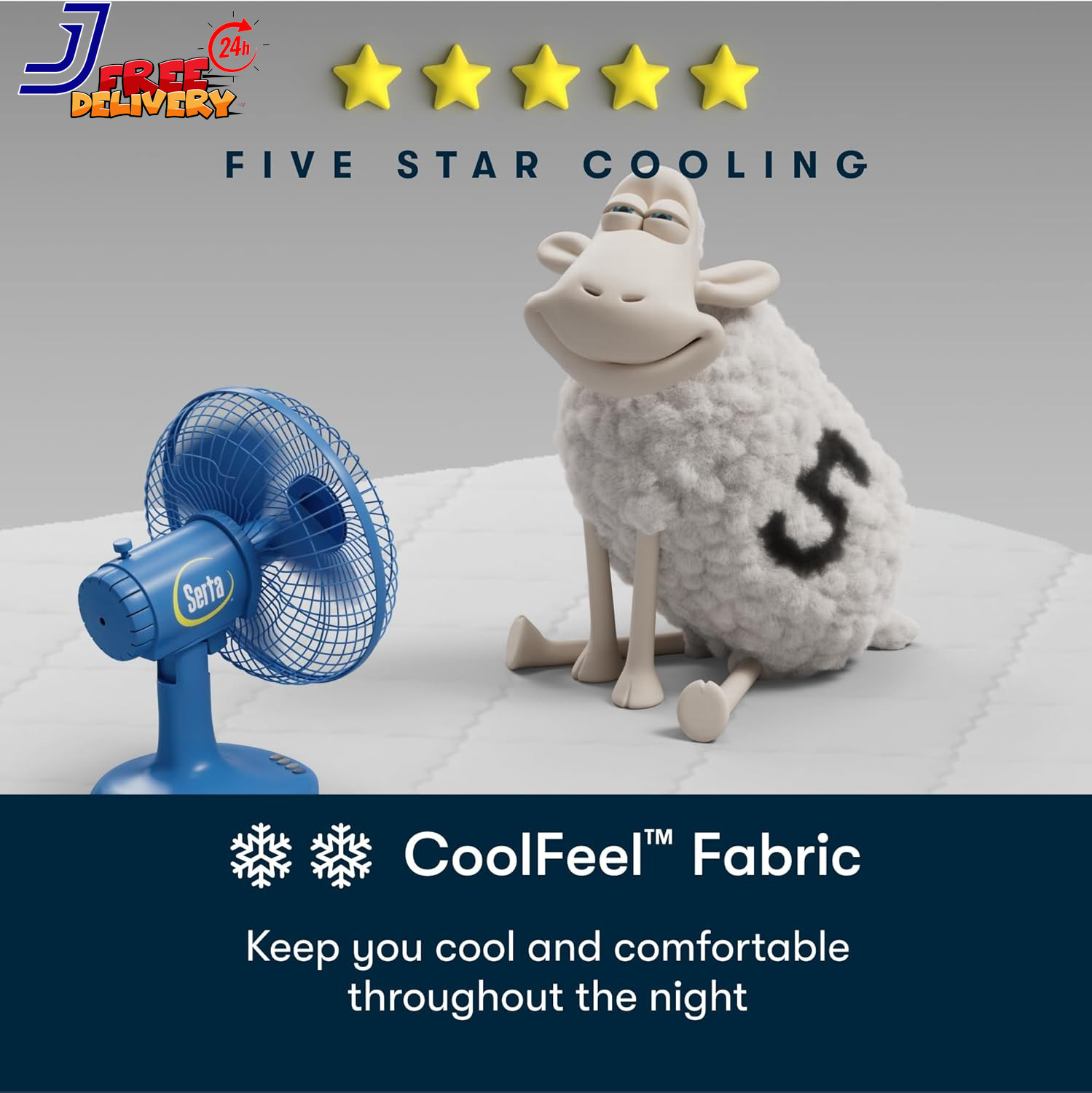 Five Star Mattress Tranquility 16″ Plush Pillow Top King Mattress Cooling Comfor