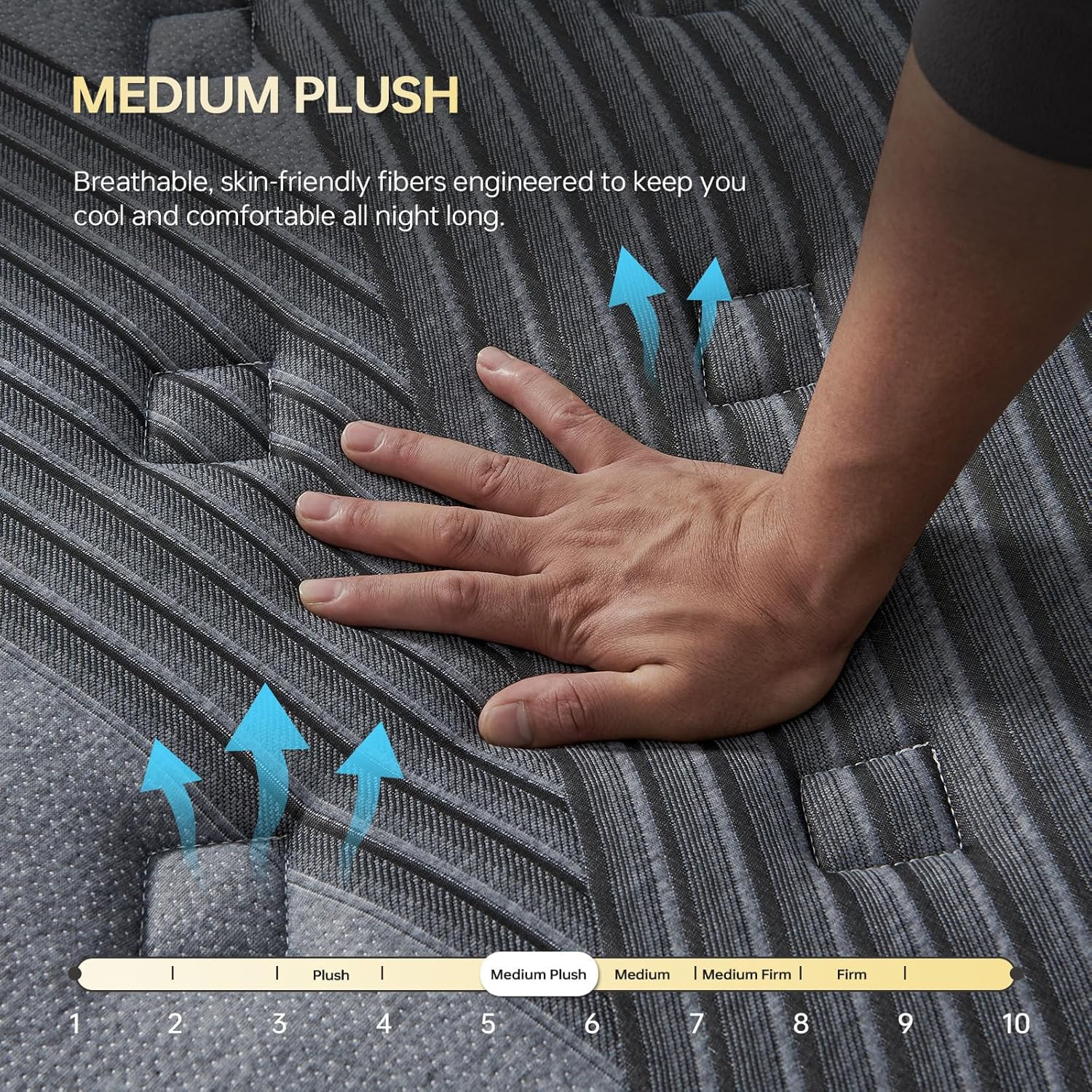 Twin XL 14″ Hybrid Mattress – Medium-Plush Gel Foam with 110-Night Trial