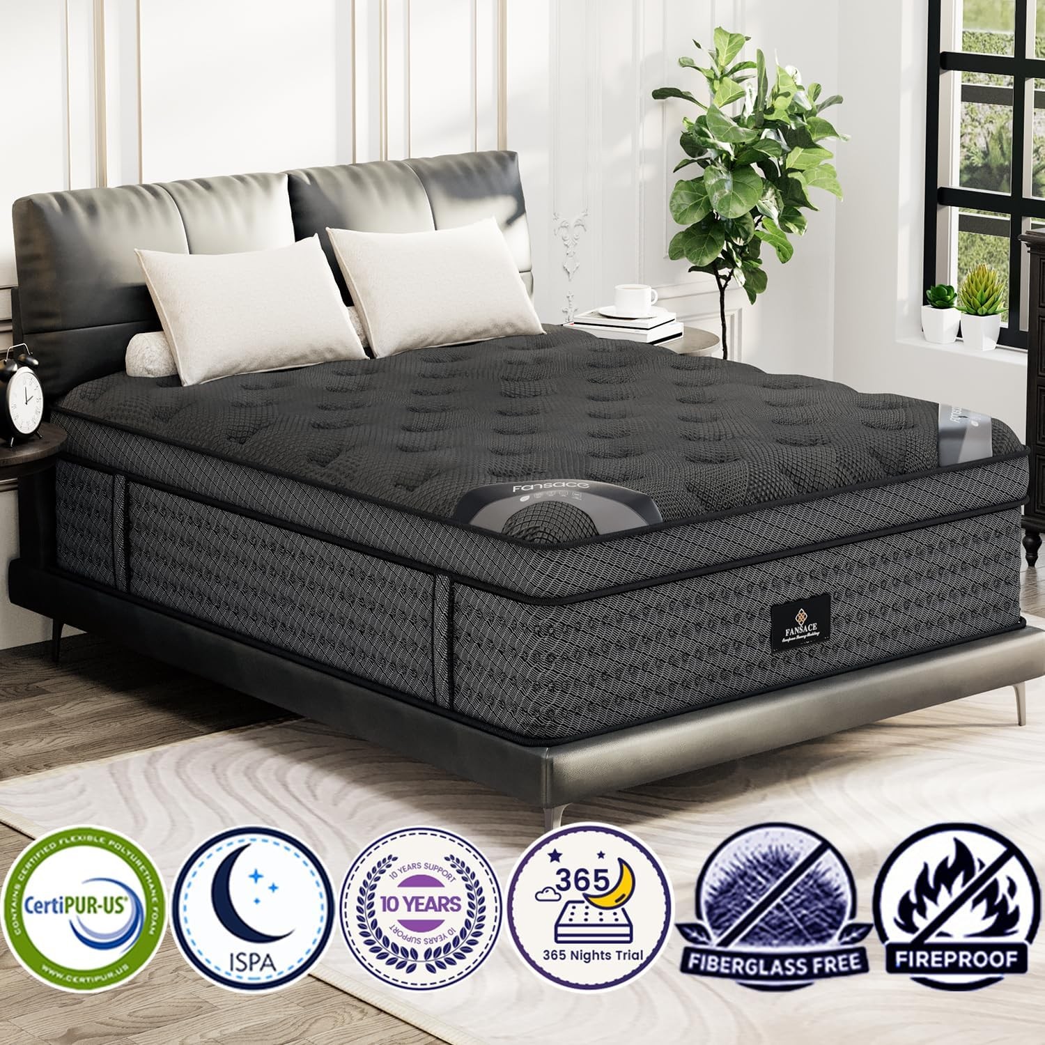 Size Mattress (High-End Upgraded) Hotel-Level Luxury 14 Inch