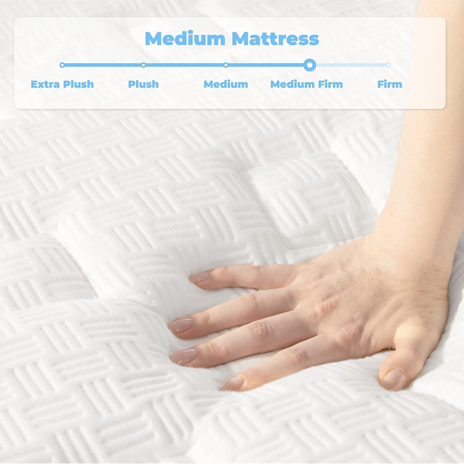 12″ Queen Hybrid Mattress with Gel Foam & Pocket Springs – 120 Nights Trial