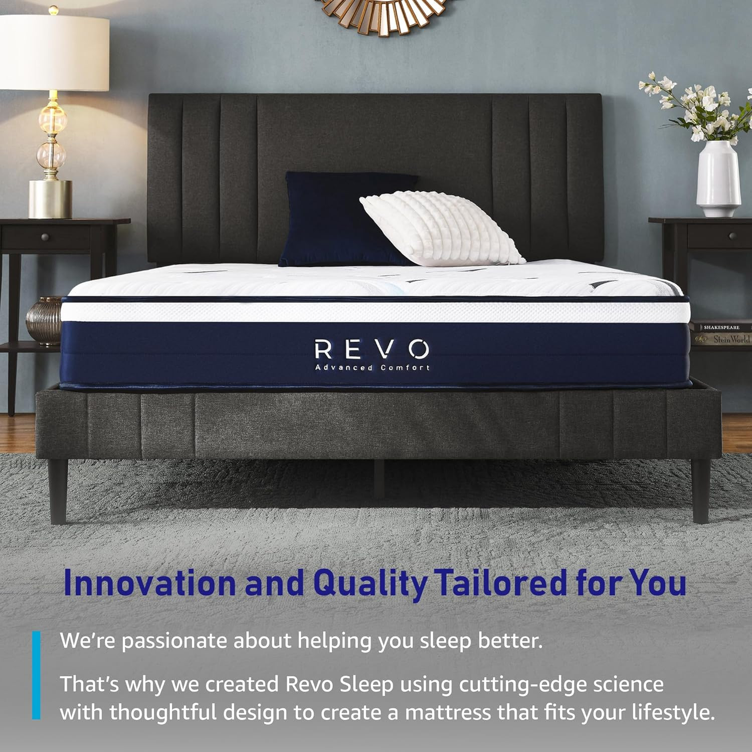 12-Inch King Hybrid Mattress with Cooling Gel Memory Foam & Coils