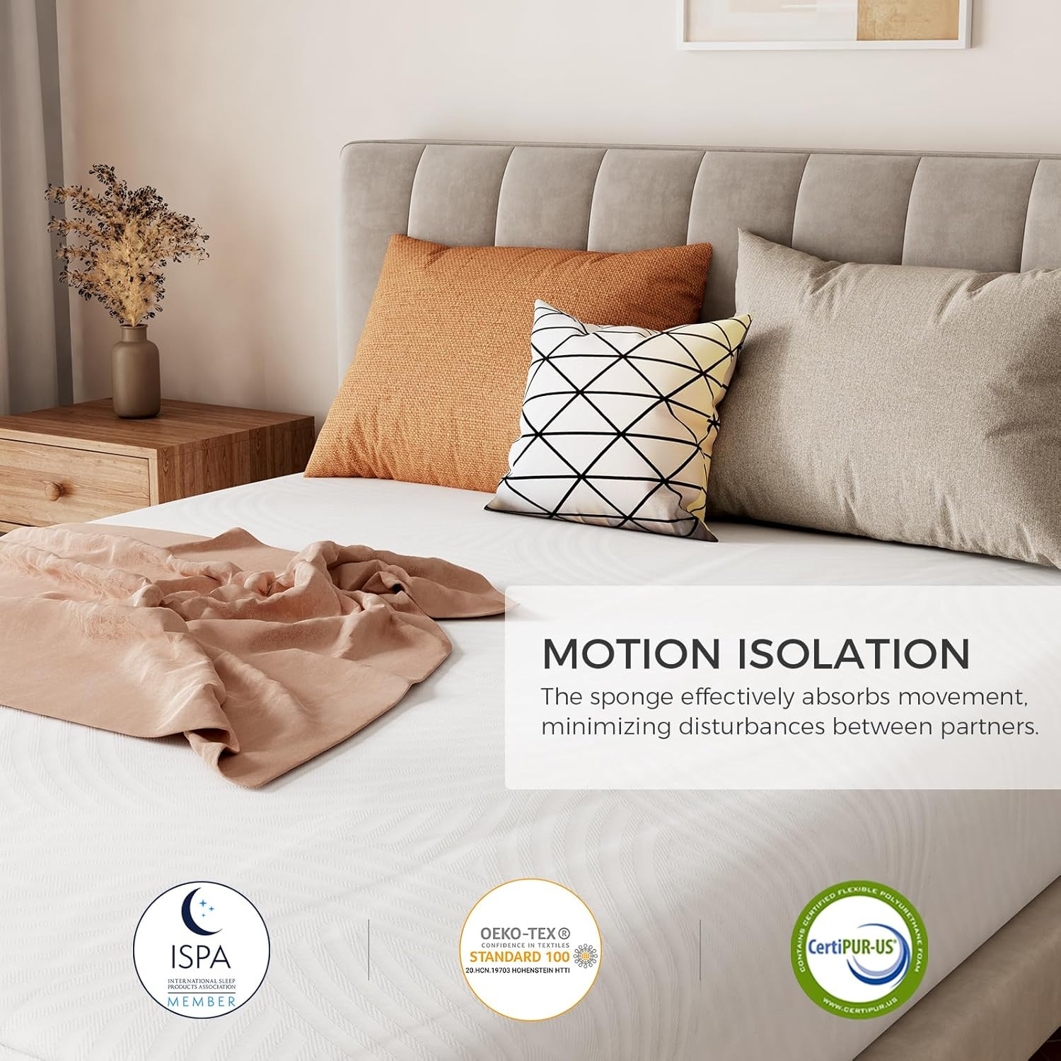 12″ Plush Queen Memory Foam Mattress – Ultimate Comfort & Motion Isolation