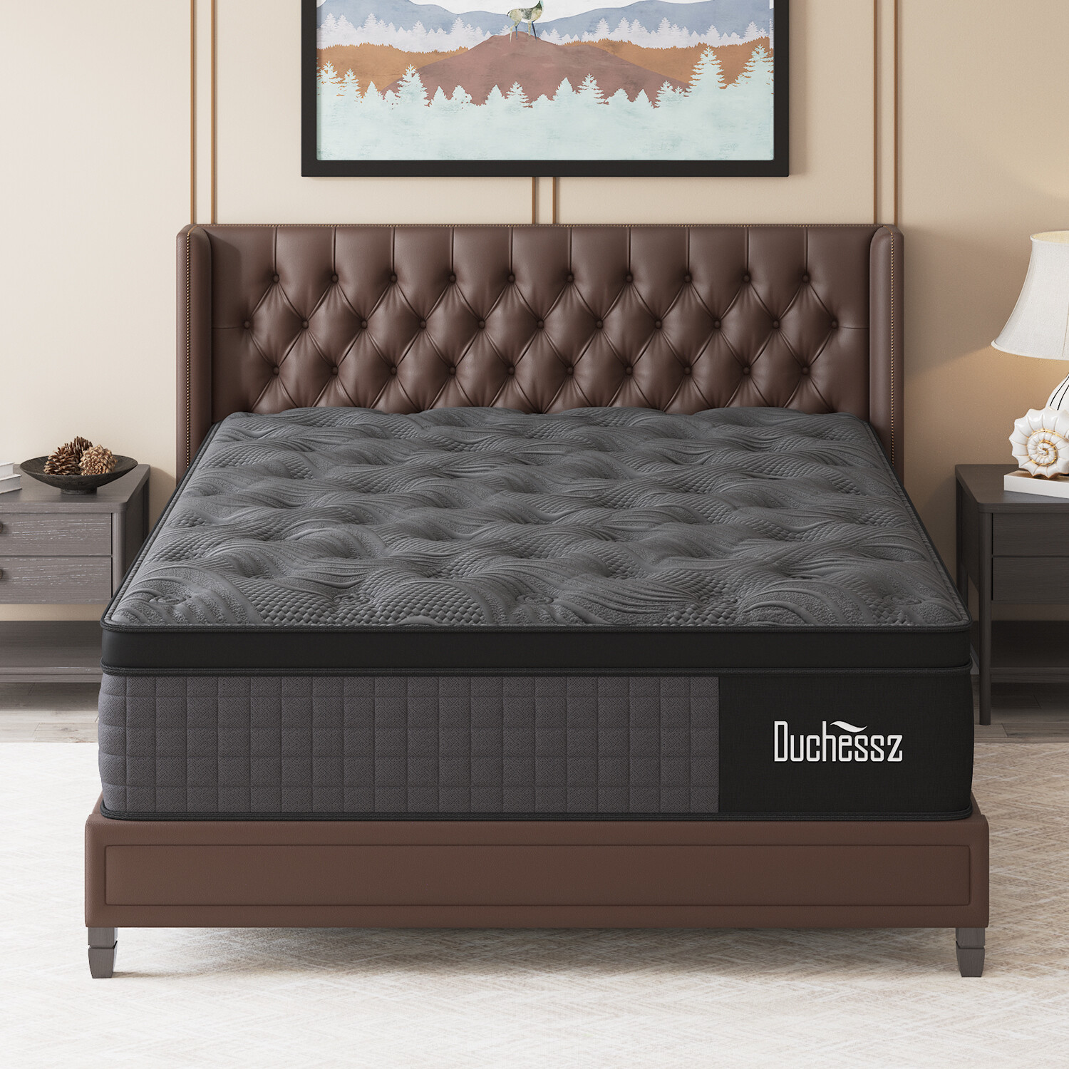 12″14″ Twin Full Queen King Size Mattress in a Box Hybrid Spring Memory Foam