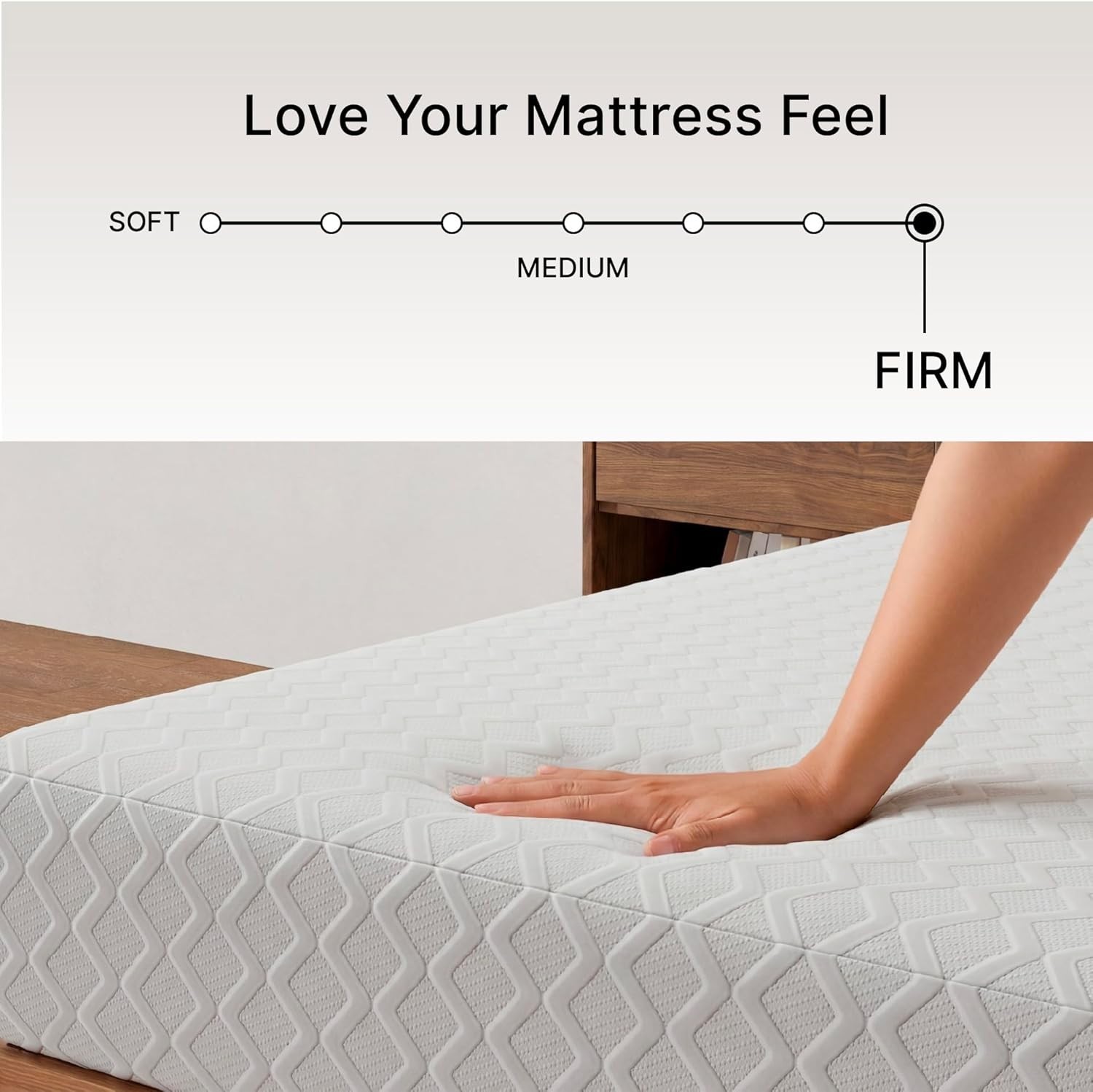 Fiberglass-Free Twin Mattress – 10” Gel Infused Memory Foam for Pressure Relief