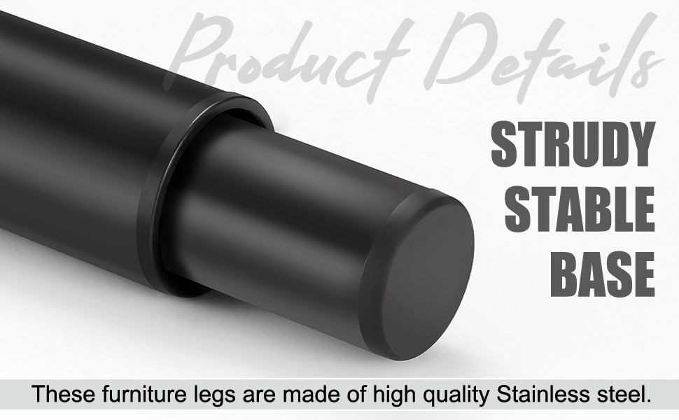 5″-9″ Metal Adjustable Furniture Legs,Adjustable Height Replacement Legs