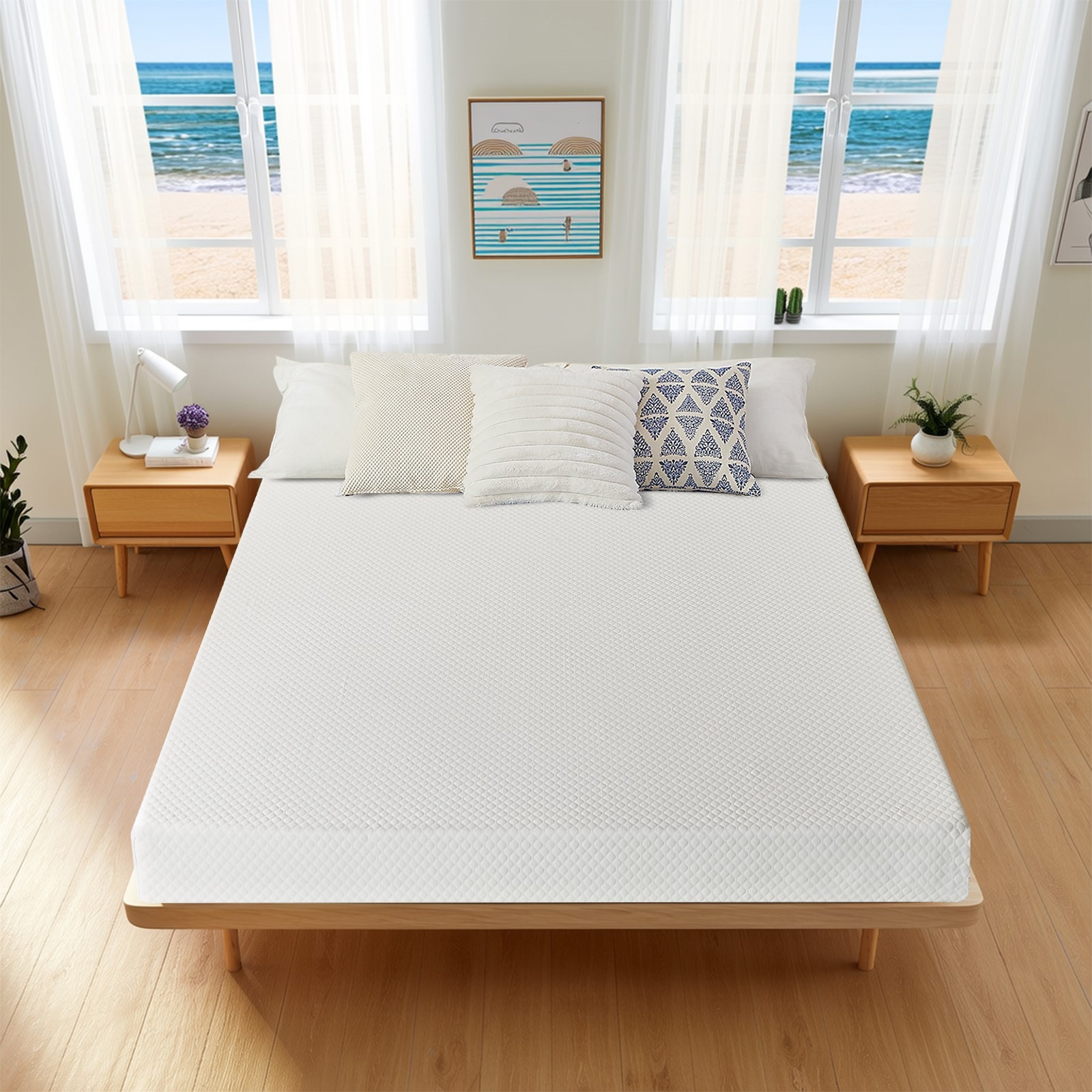 5″ 6″ Twin Txl Full Queen Memory Foam Mattress with Removable & Washable Cover
