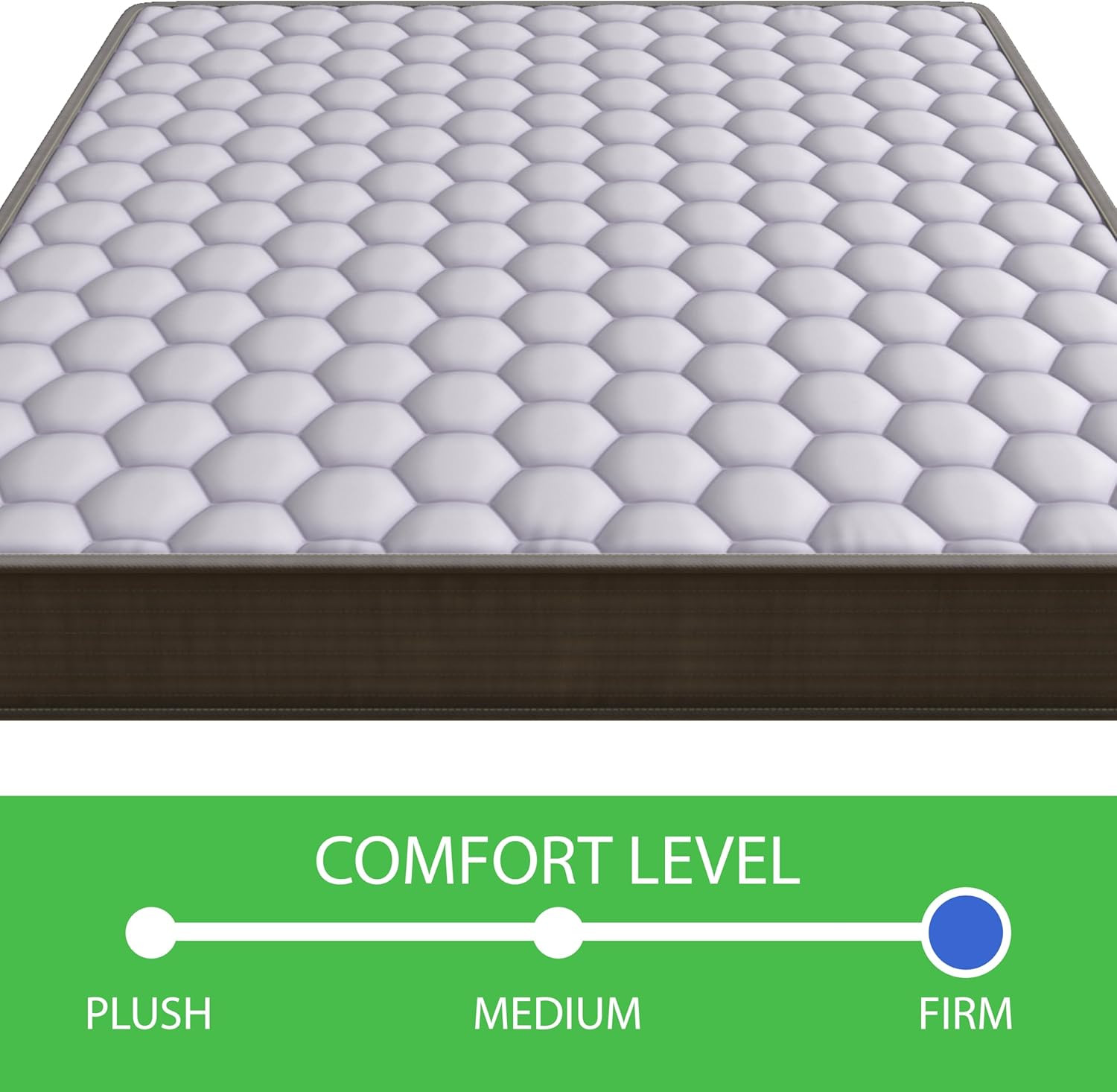Pure 6 Inch Firm Mattress with Bonnell Spring Coil System, Traditional Bed with