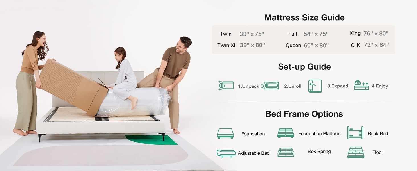 Novilla 6 Inch Twin Mattress,Bonnell Spring Hybrid Mattresses for Spine Support