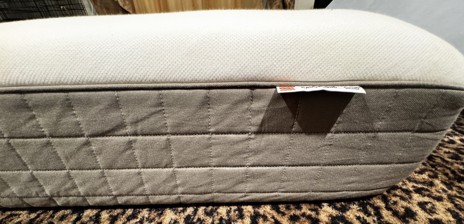 HAUGESUND Spring mattress, medium firm/dark beige, Queen IKEA – Gently Used