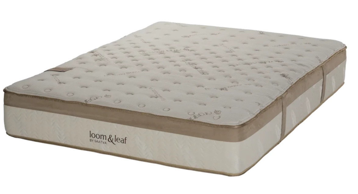 LOOM & LEAF SAATVA KING MEMORY FOAM MATTRESS RELAX FIRM NEW CLEARANCE FAST SHIP