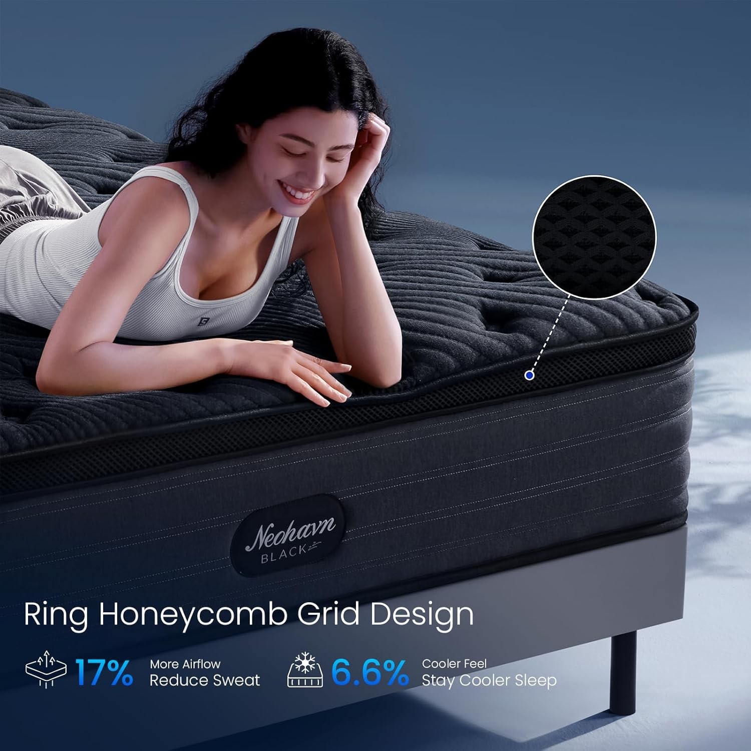 12″ Twin XL Gel Memory Foam Hybrid Mattress – Cool Sleep & Pressure Relief