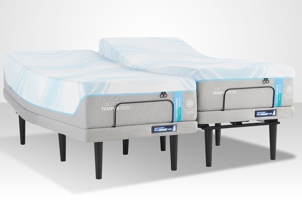 Tempurpedic ActiveBreeze Split King Mattress W/Pro Smart Air Adjustable Base NEW