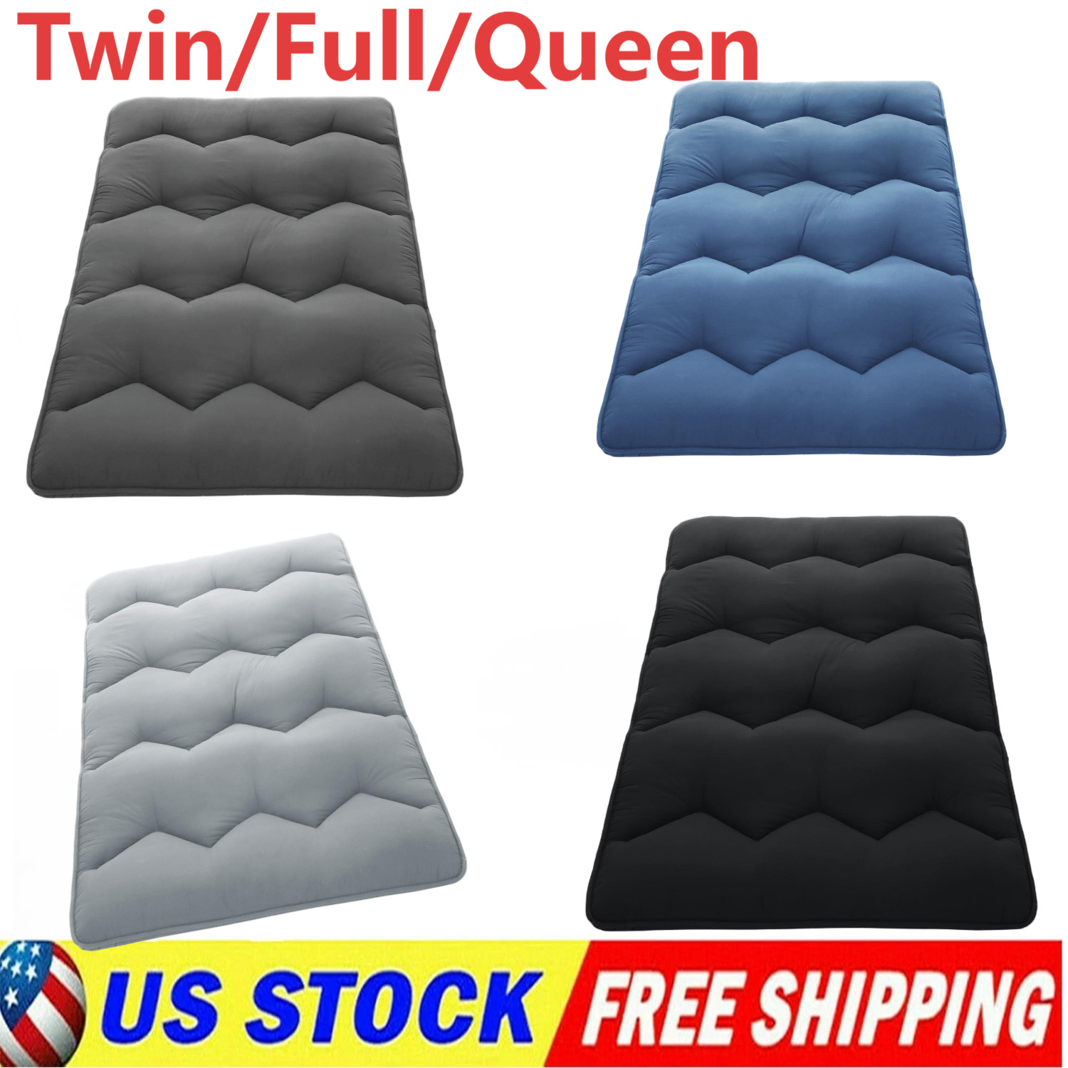 Floor Mattress Japanese Futon Mattress Sleeping Tatami Mat Twin/Full/Queen Size