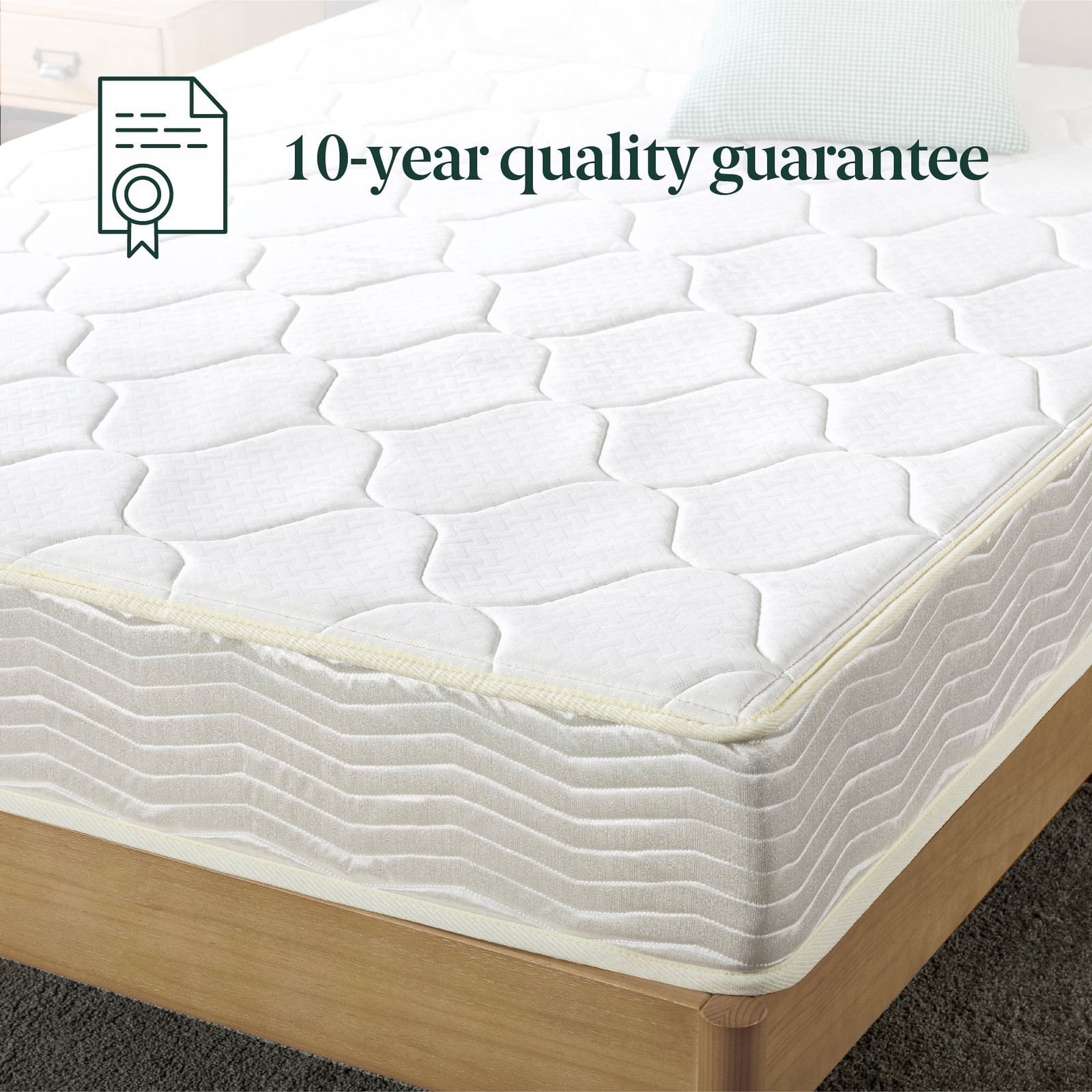 Queen Full Twin Size 8 Inch Mattress Innerspring Quilted Tight Sleep