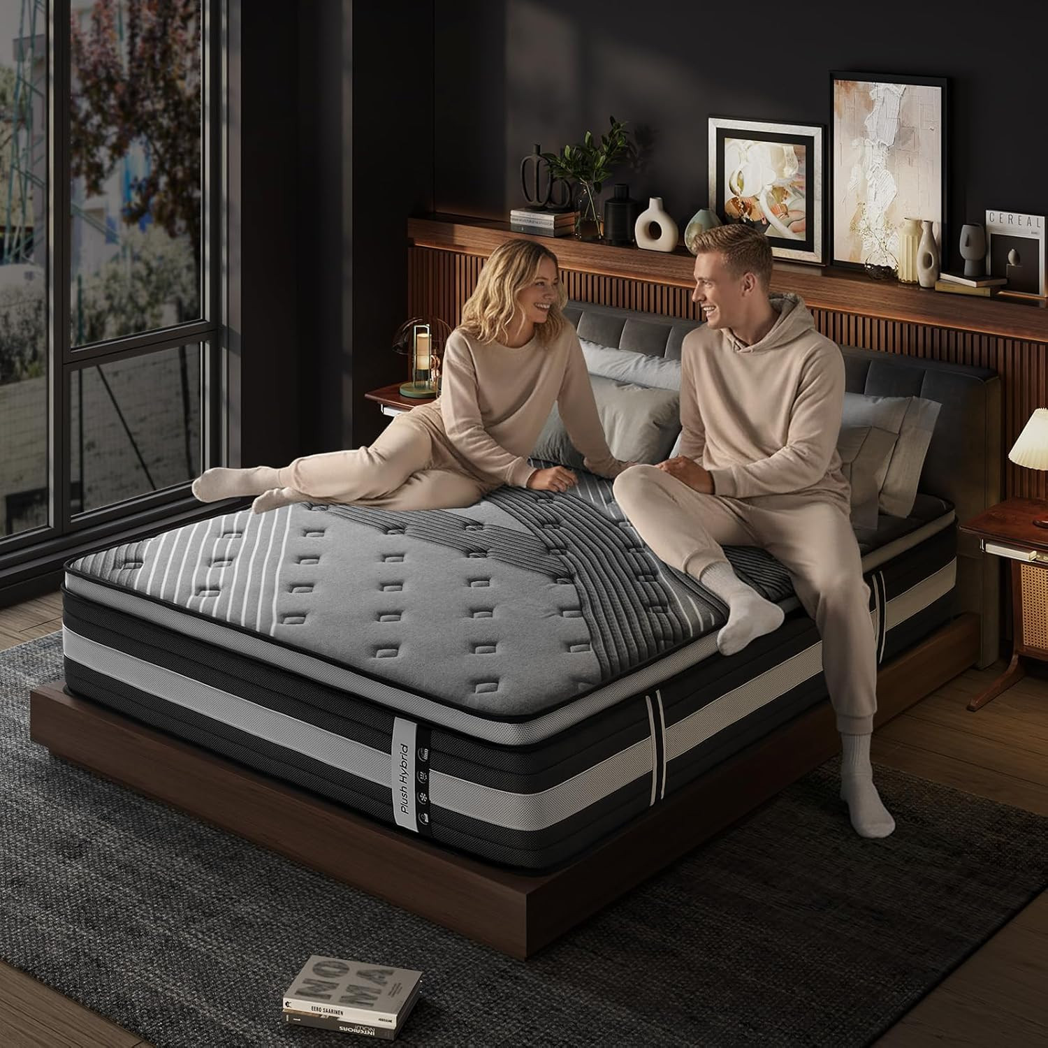 Twin XL 14″ Hybrid Mattress – Medium-Plush Gel Foam with 110-Night Trial