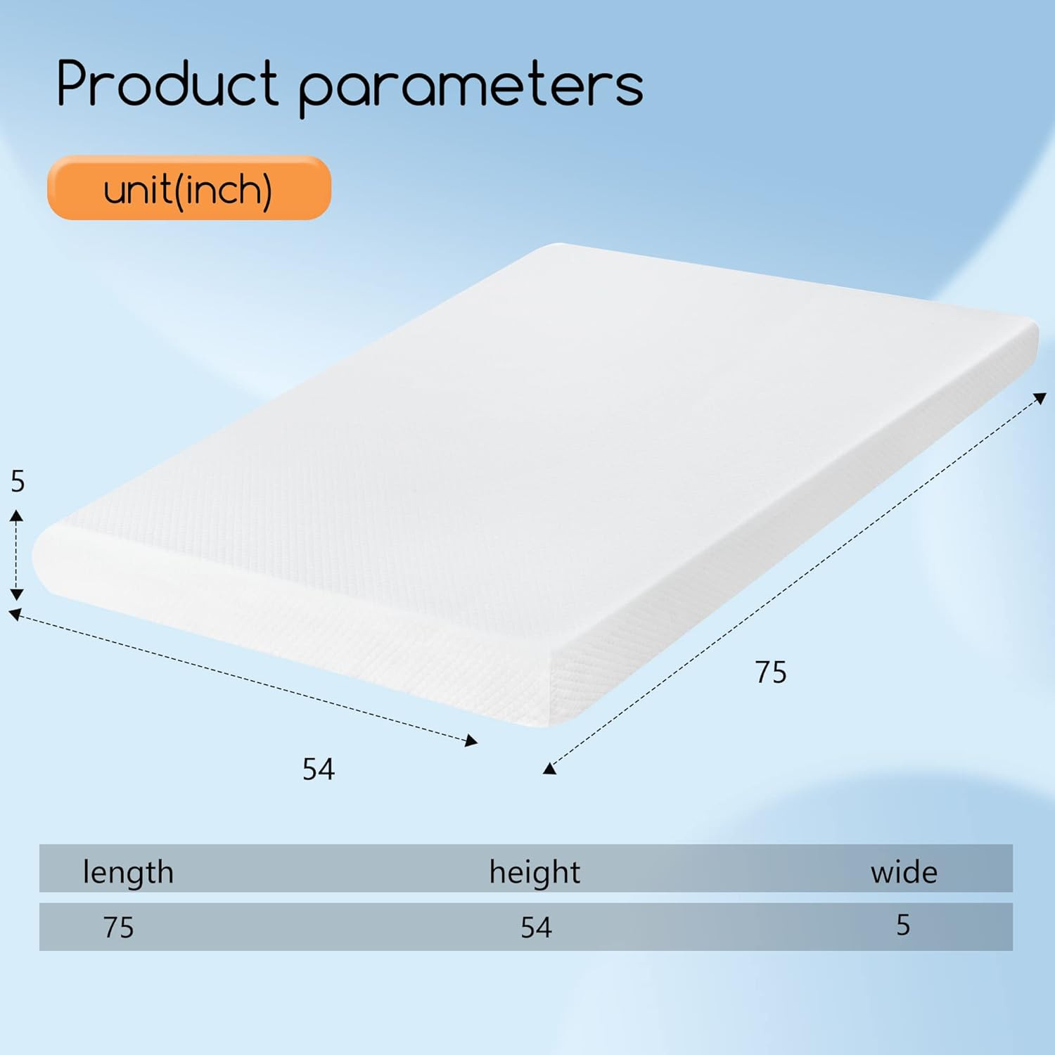 6″ Gel Memory Foam Twin Mattress for Cool Sleep & Pressure Relief, CertiPUR-US
