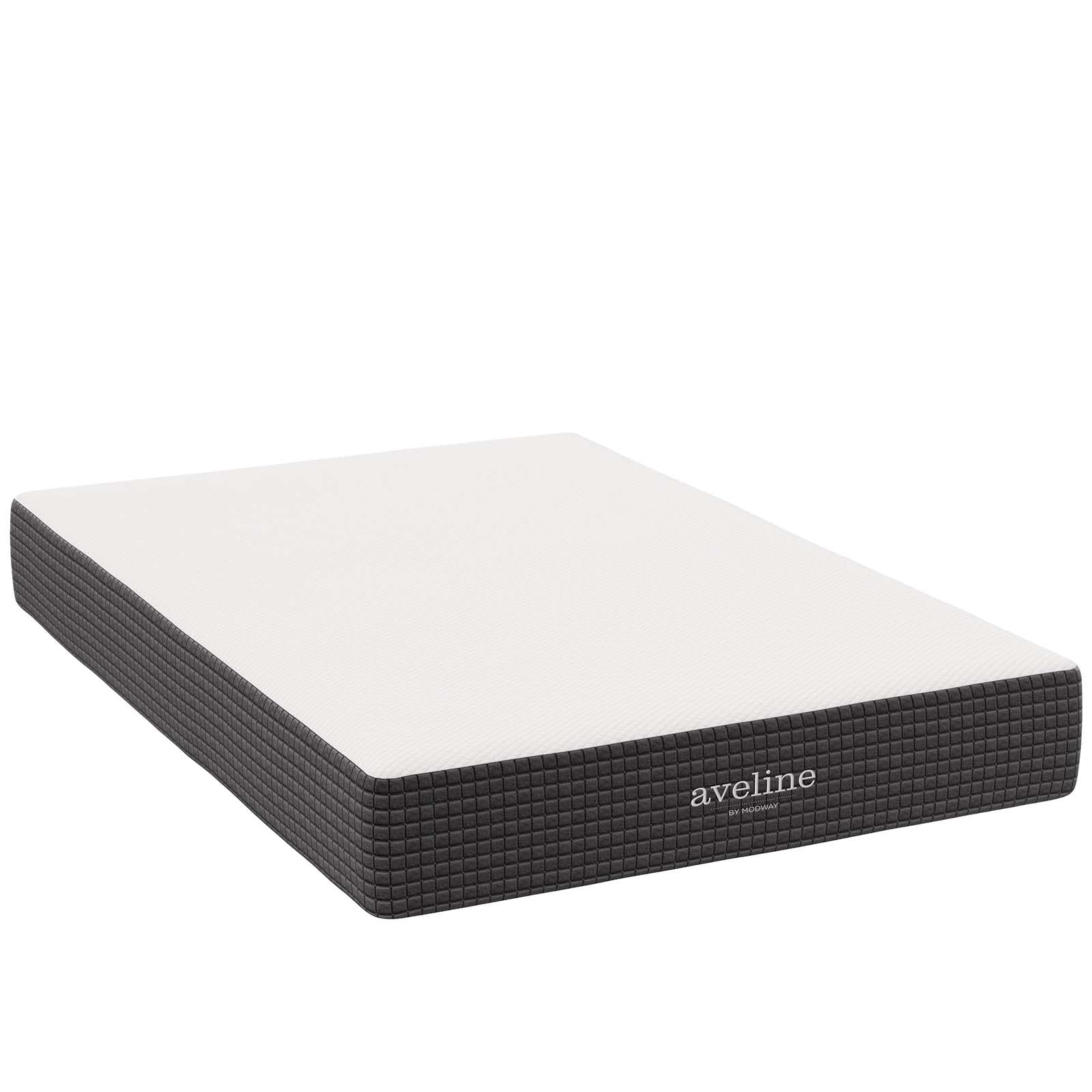 Modway Aveline 10″ Modern Style Memory Foam Full Mattress in White