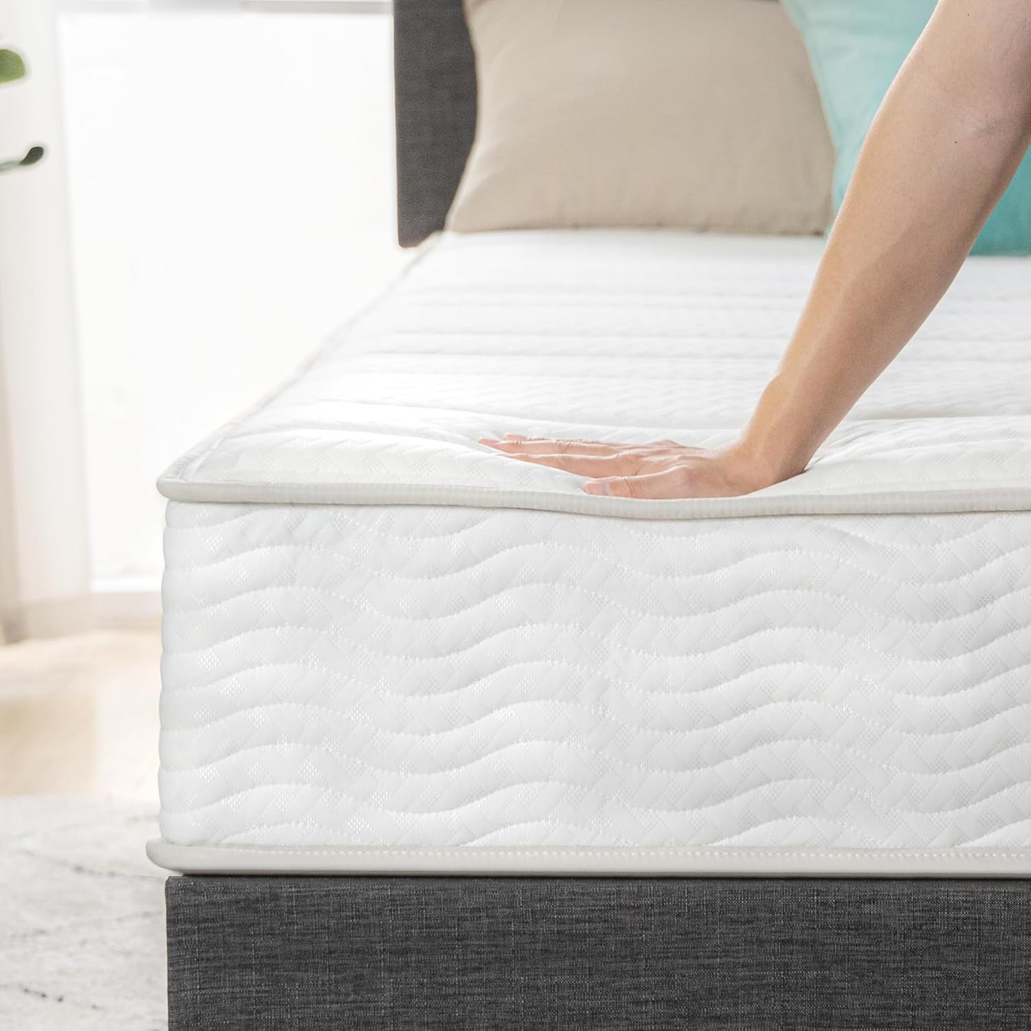 10 Inch Foam and Spring Hybrid Mattress [New Version], Full, Fiberglass Free, Me