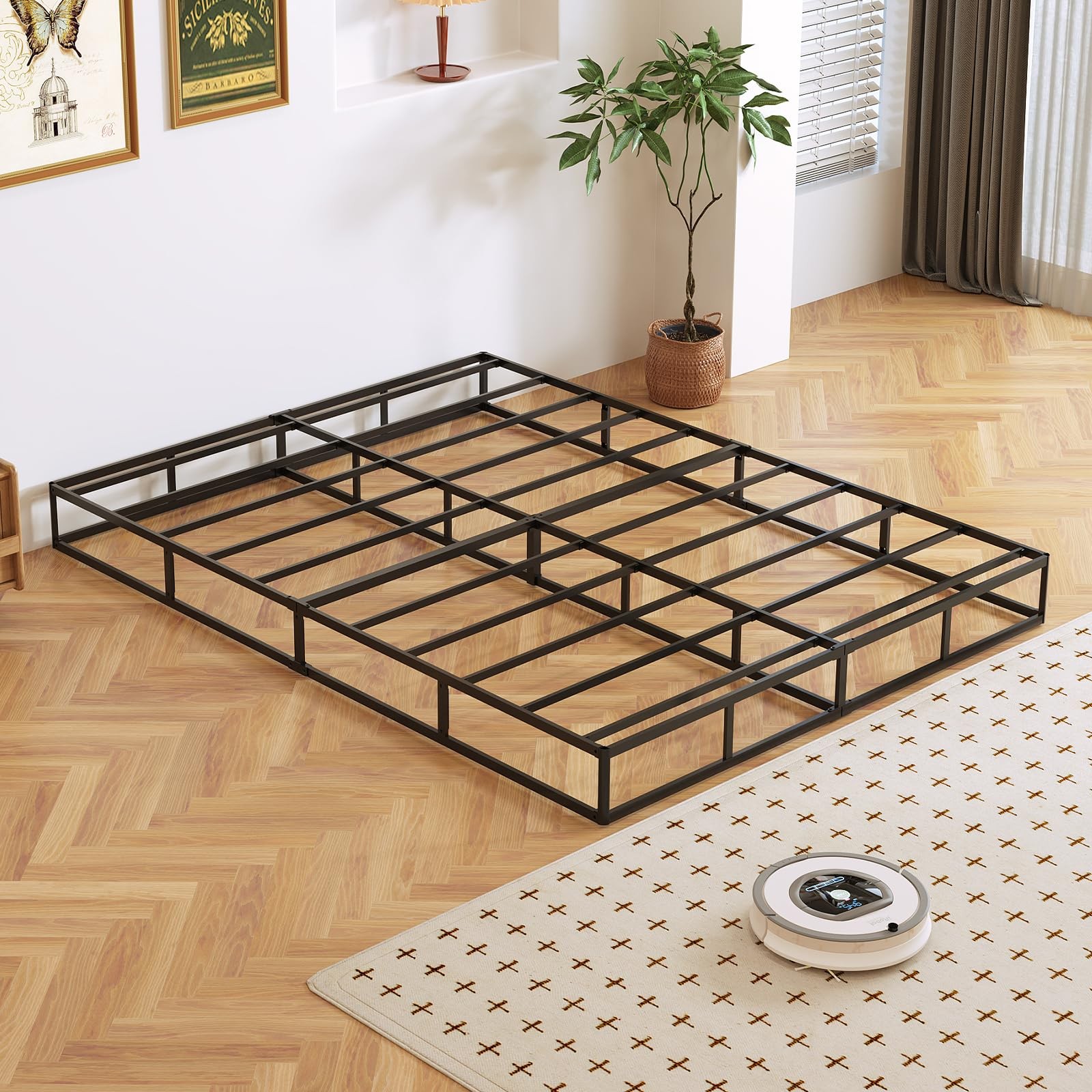 ** NEW King-Size 7″ Box Spring | Metal Frame | Silent Design | 3,000 lbs Support