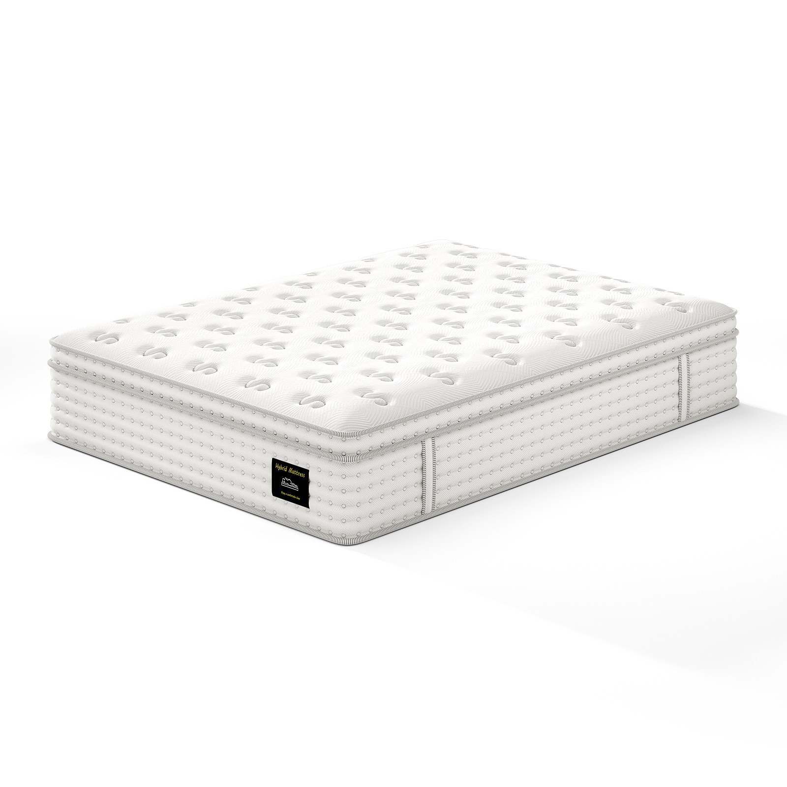 14” Hybrid Mattress – Queen, Memory Foam & Pocket Springs for Pressure Relief