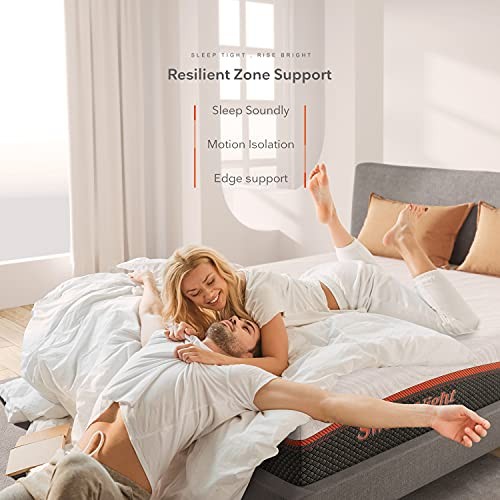 SWEETNIGHT 12” HYBRID MATTRESS WITH GEL MEMORY FOAM & POCKET INNERSPRING