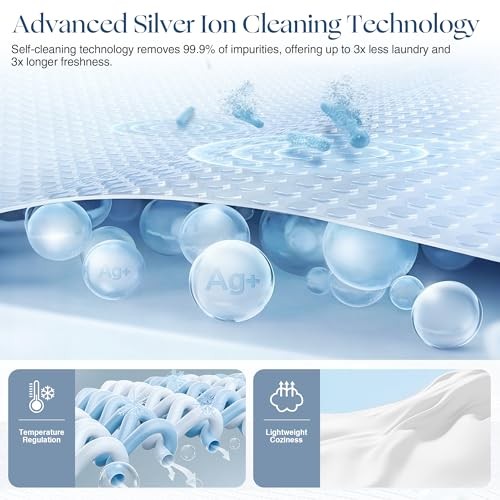 Queen White Silver Infused Comforter – Full/Queen White Blanket