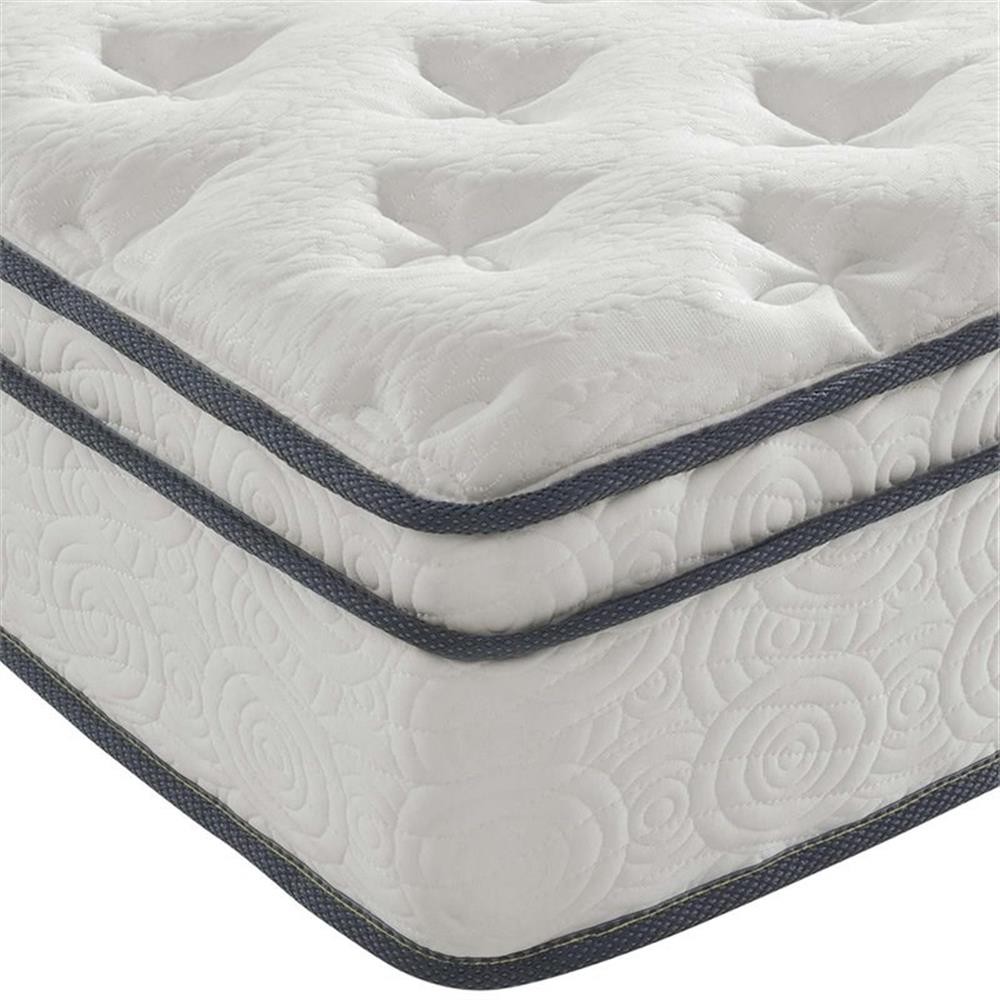 Modway Jenna 10″ Modern Innerspring and Foam Full Mattress in White