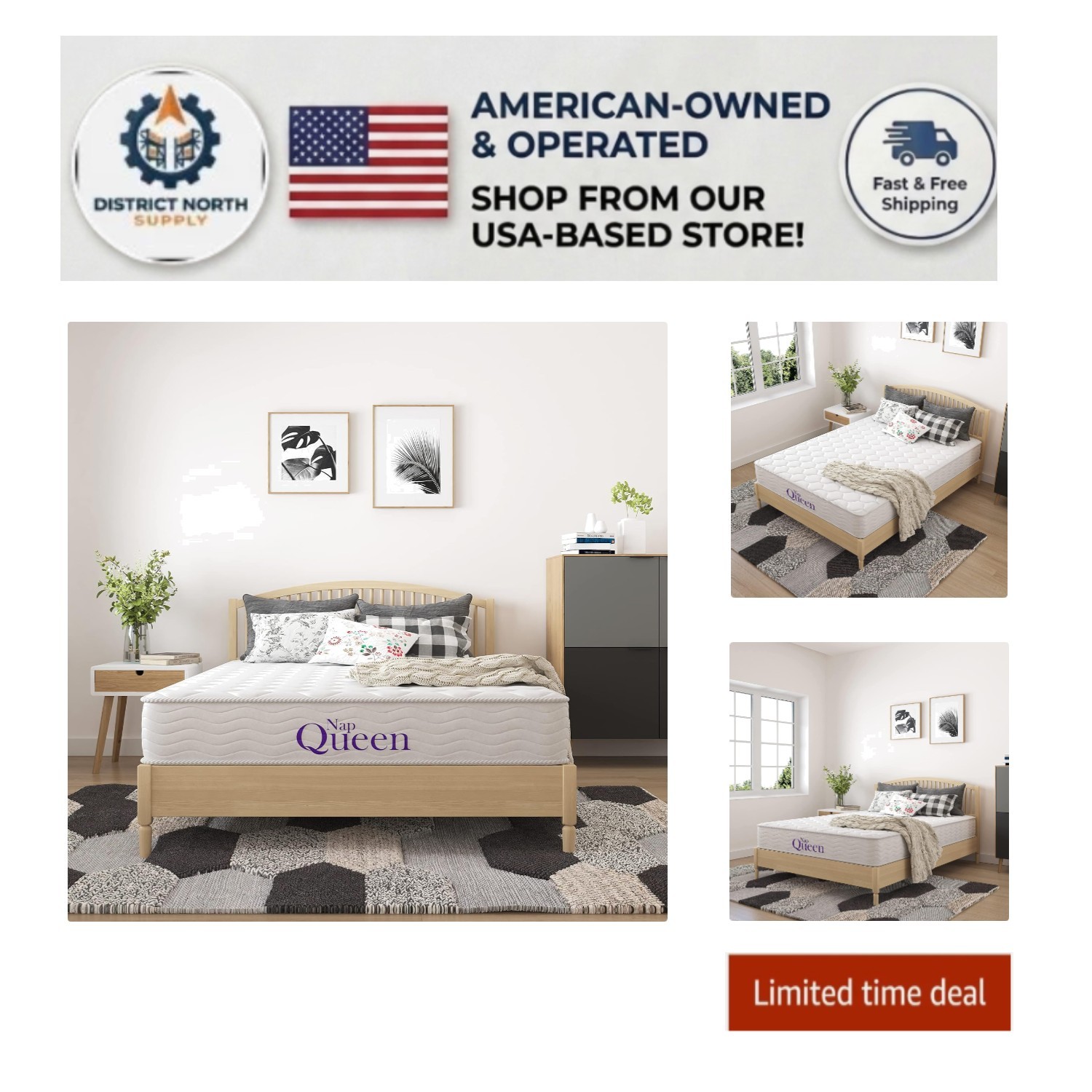6 Inch Medium Firm Queen Mattress – Breathable, Pressure Relief Comfort in a Box