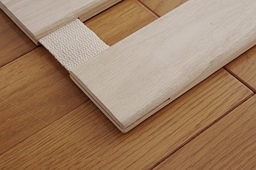 IRIS PLAZA Folding Slat Mat, Roll-up, Single, Natural Paulownia