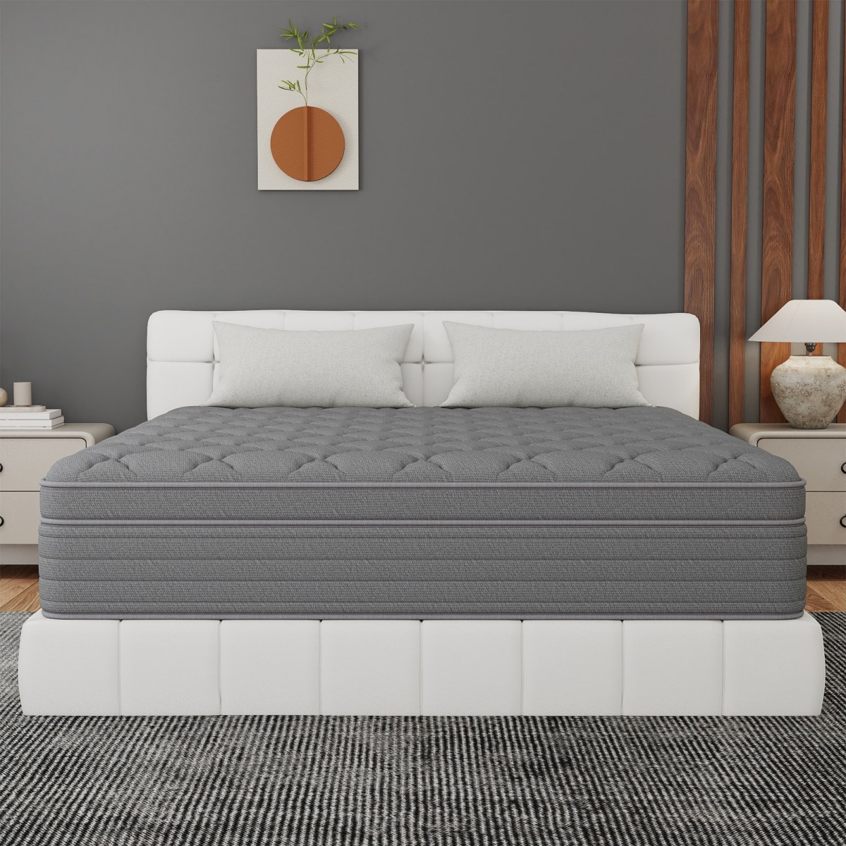 12″/14″ Hybrid Mattress in a Box Gel Memory Foam Spring Twin Full Queen King Bed