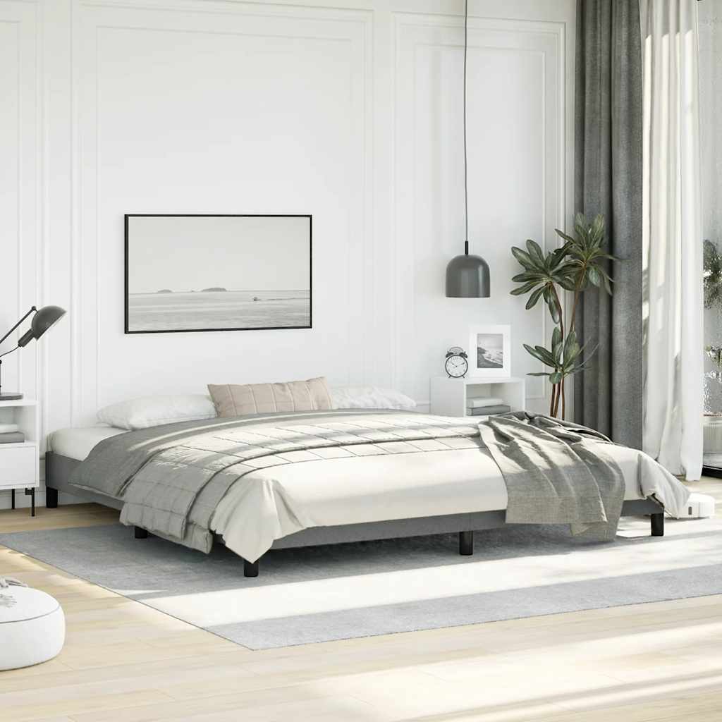 Bed Frame, Fabric, Easy Assembly, No Mattress vidaXL