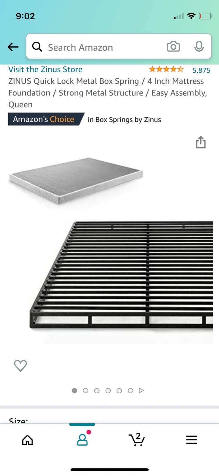 Sleepys Queen mattress, Zinus foundation and a new mattress protector